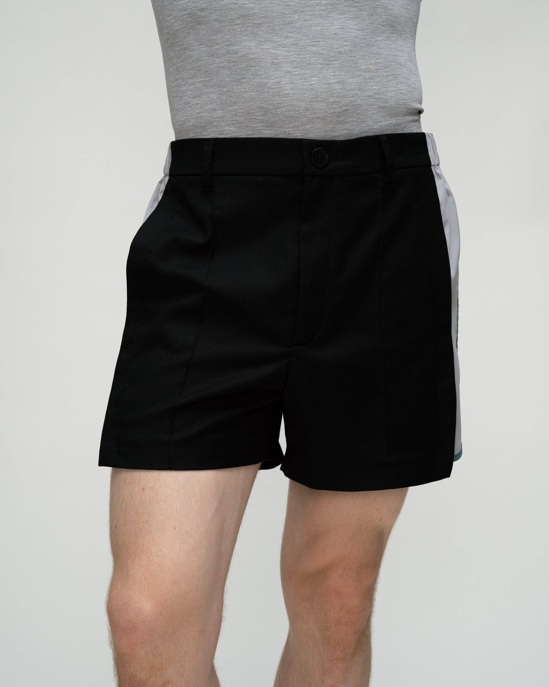 "Heads or Tails" Shorts with Grey Insert