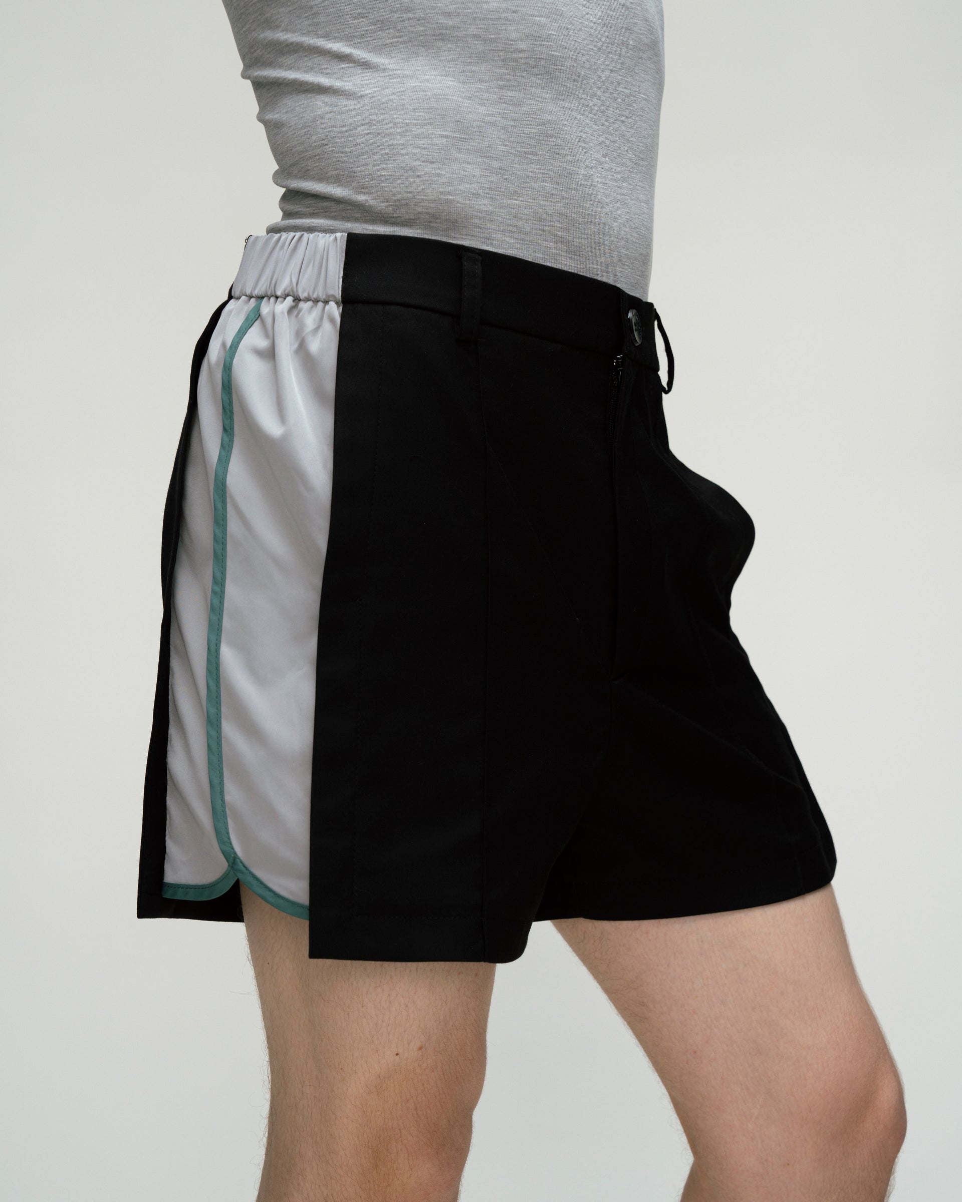 "Heads or Tails" Shorts with Grey Insert