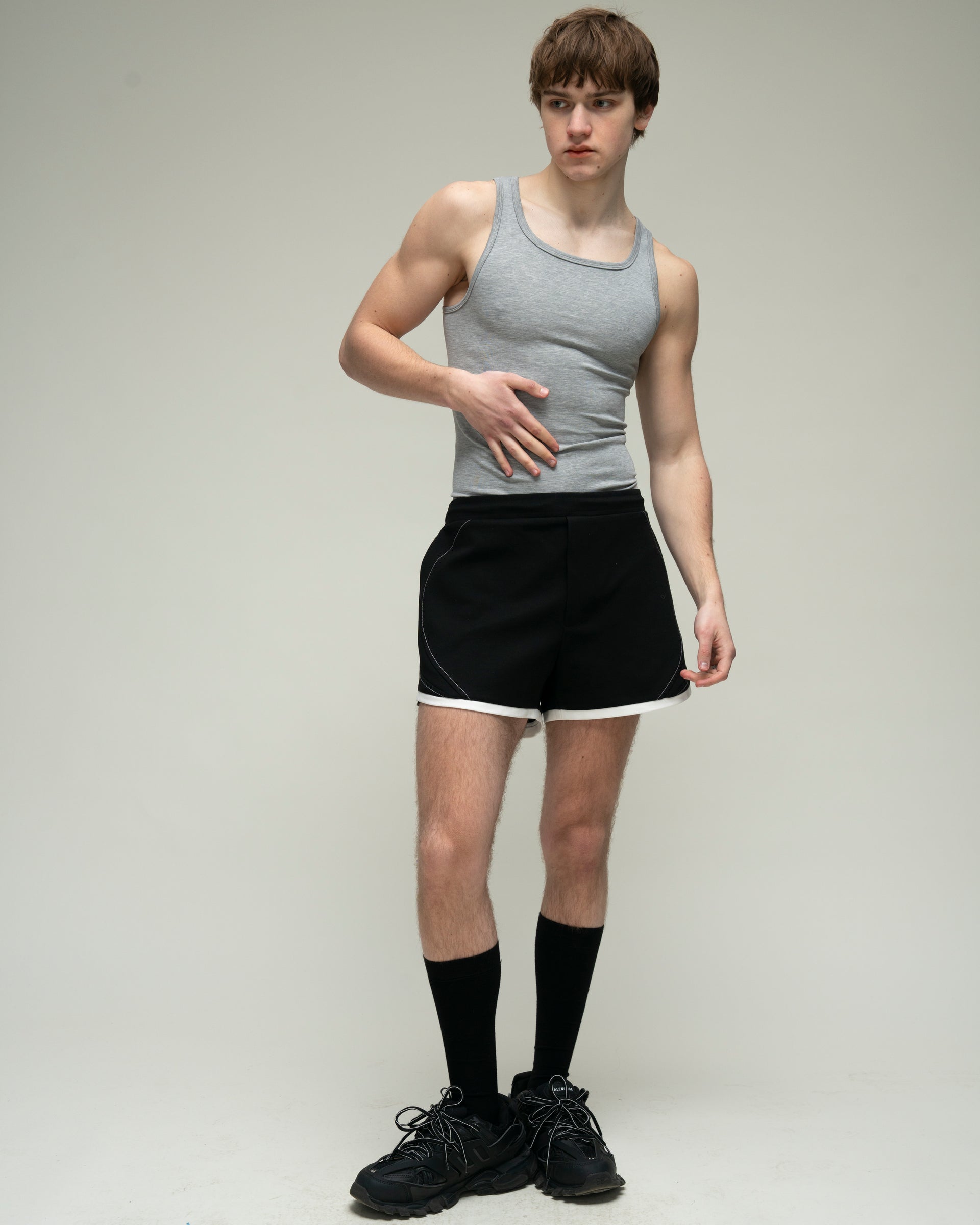 Summer Grey Tank Top, view 9 – Chernim Cherno