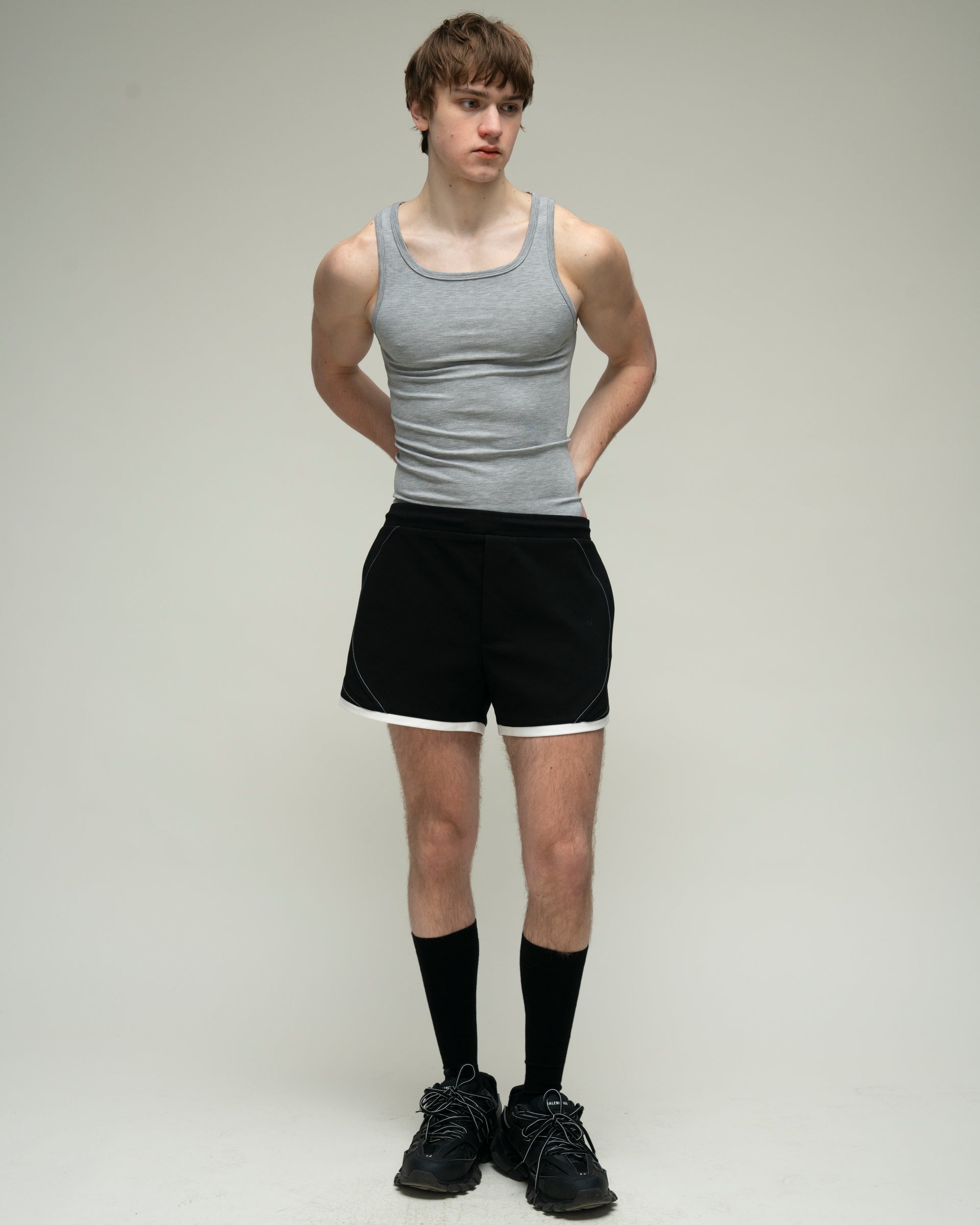 Summer Grey Tank Top, view 16 – Chernim Cherno