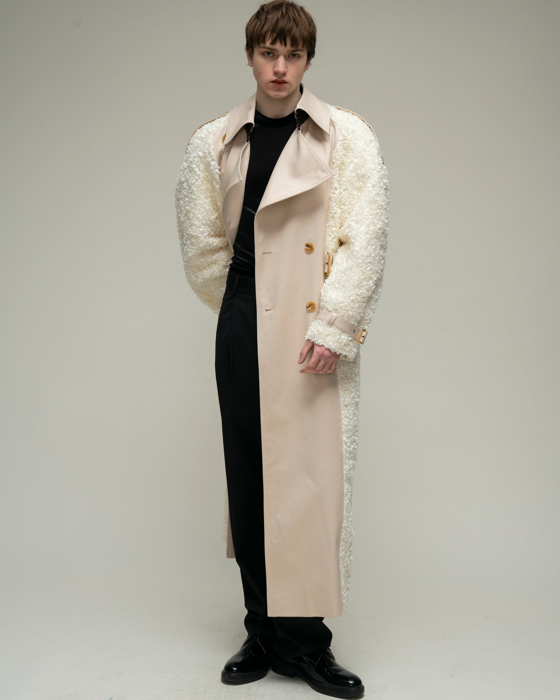 "White Smoke" Trench Coat