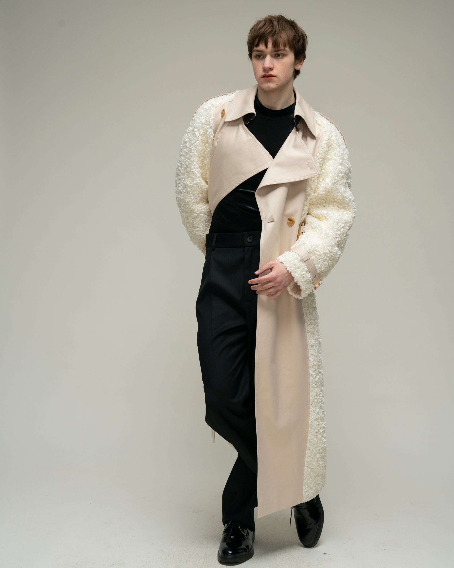 "White Smoke" Trench Coat