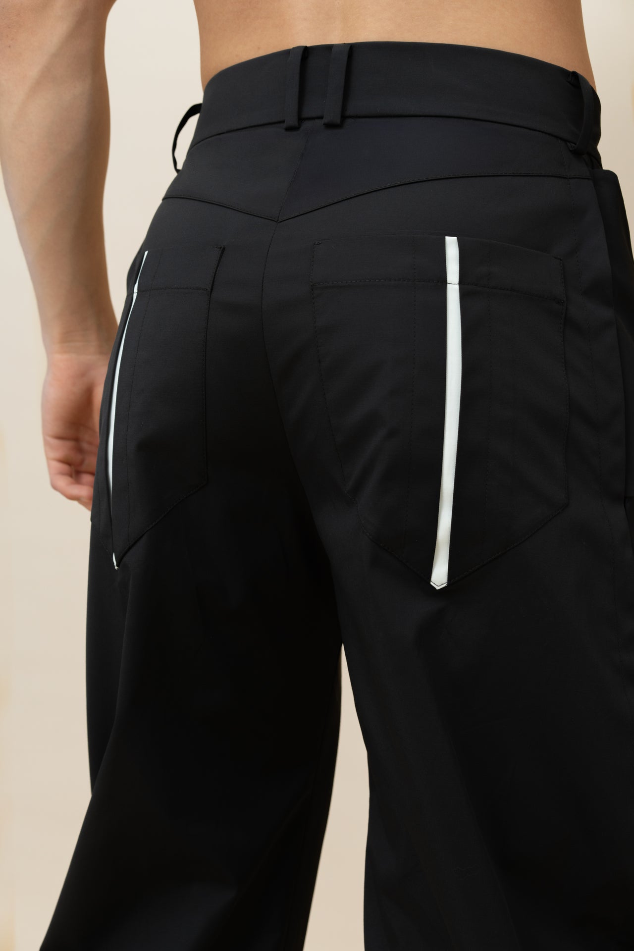 "Rugby" Black Trousers