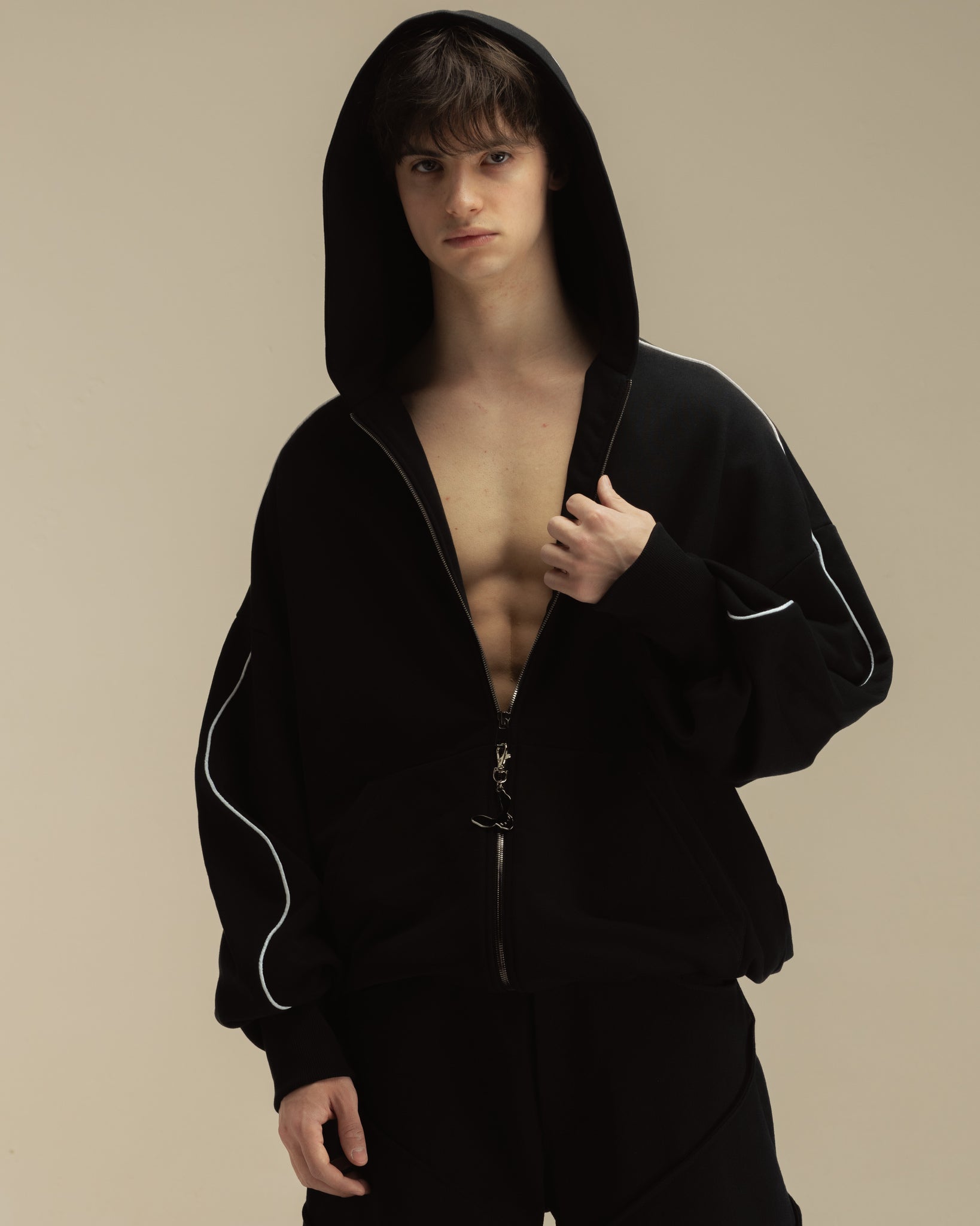 "Sketch" Black Hoodie