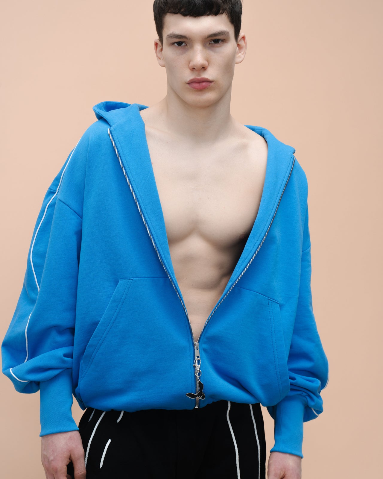 "Sketch" Blue  Hoodie