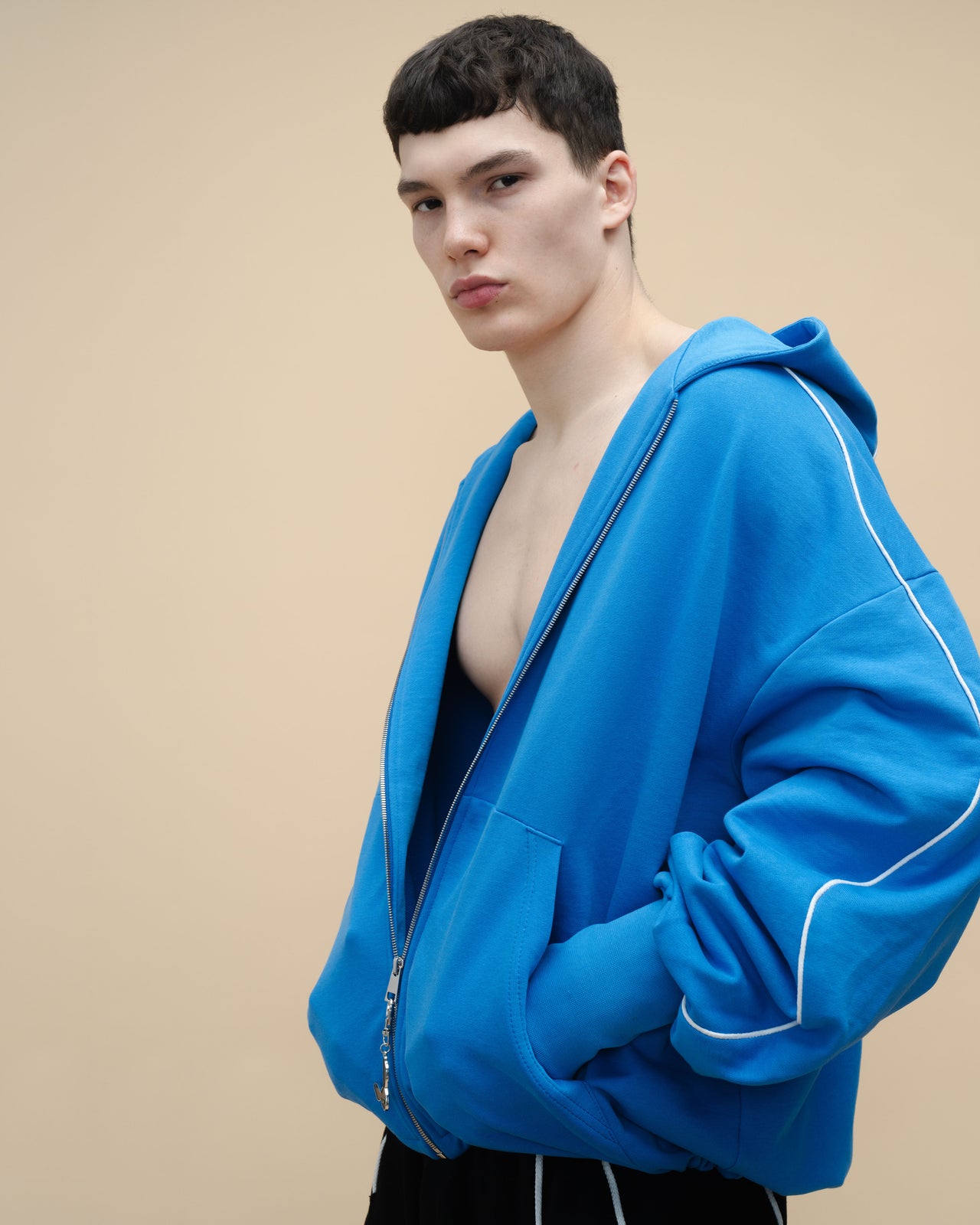"Sketch" Blue  Hoodie