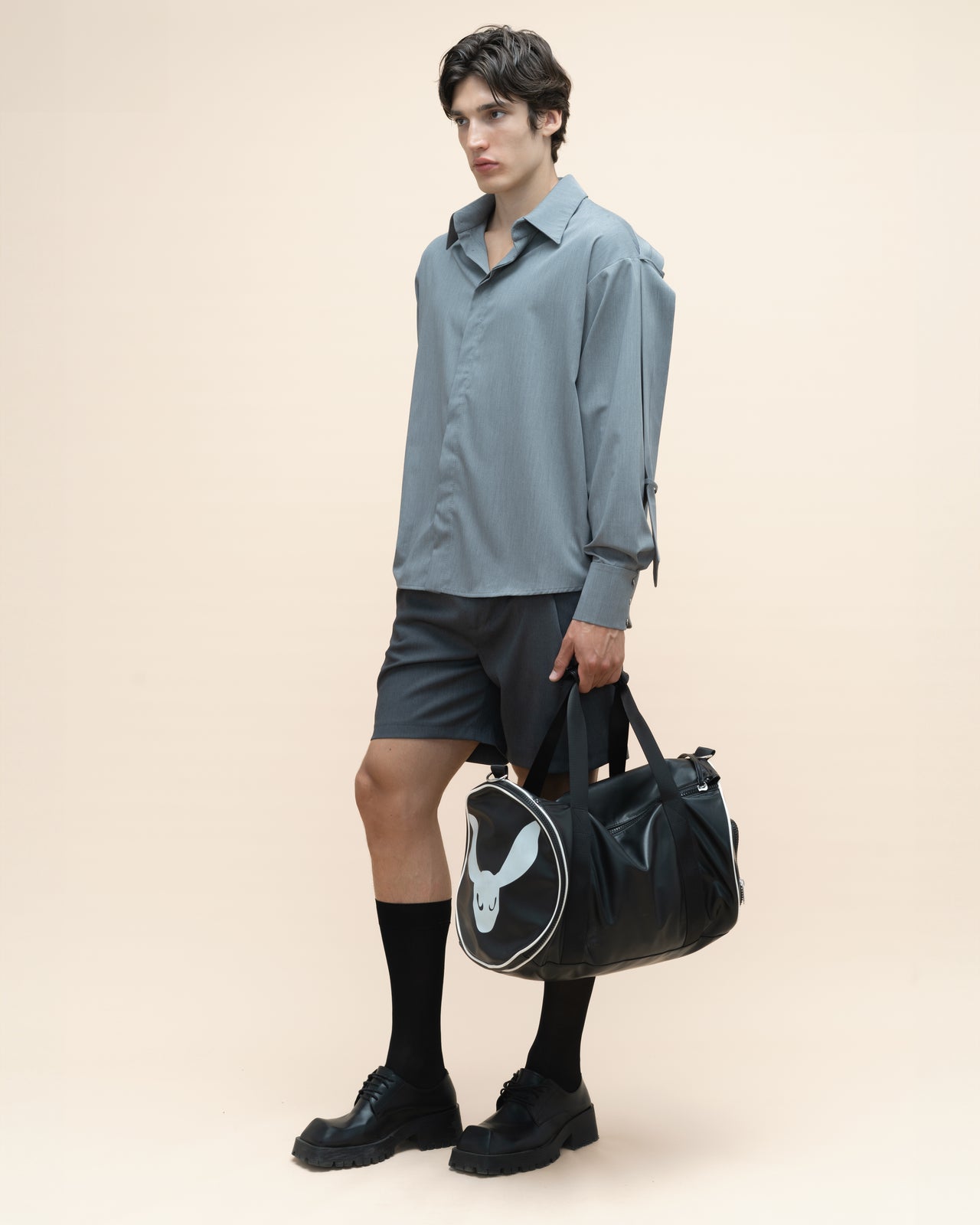 "Tie" Grey Shirt