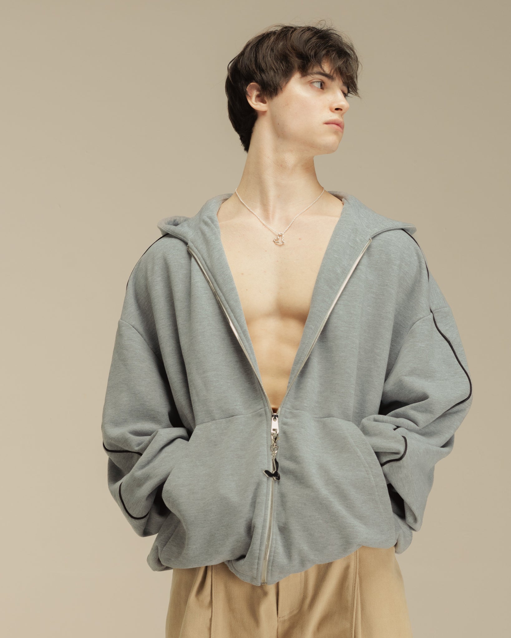 "Sketch" Grey Hoodie