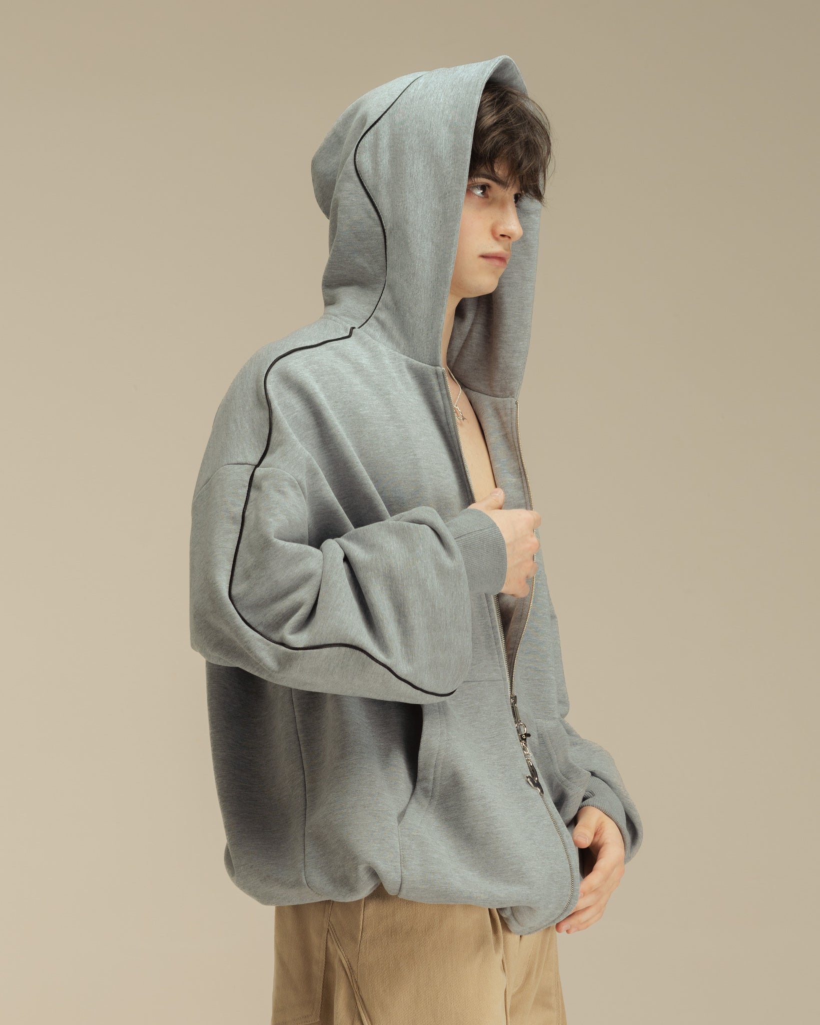 "Sketch" Grey Hoodie