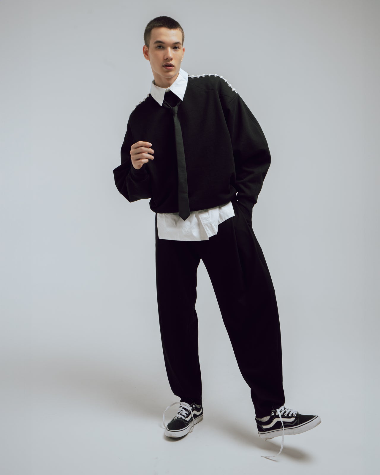 "Rugby" Black Sweatshirt