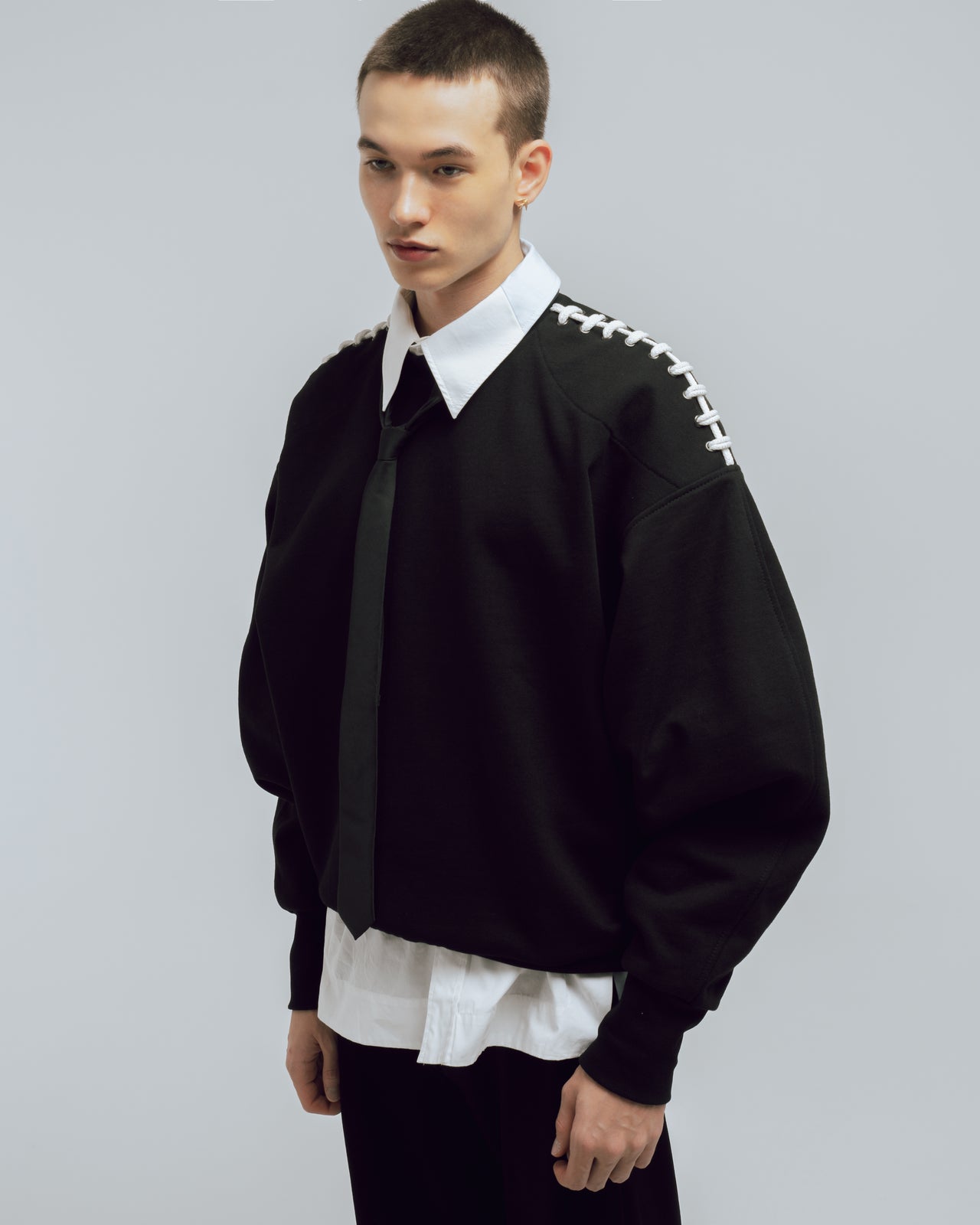 "Rugby" Black Sweatshirt