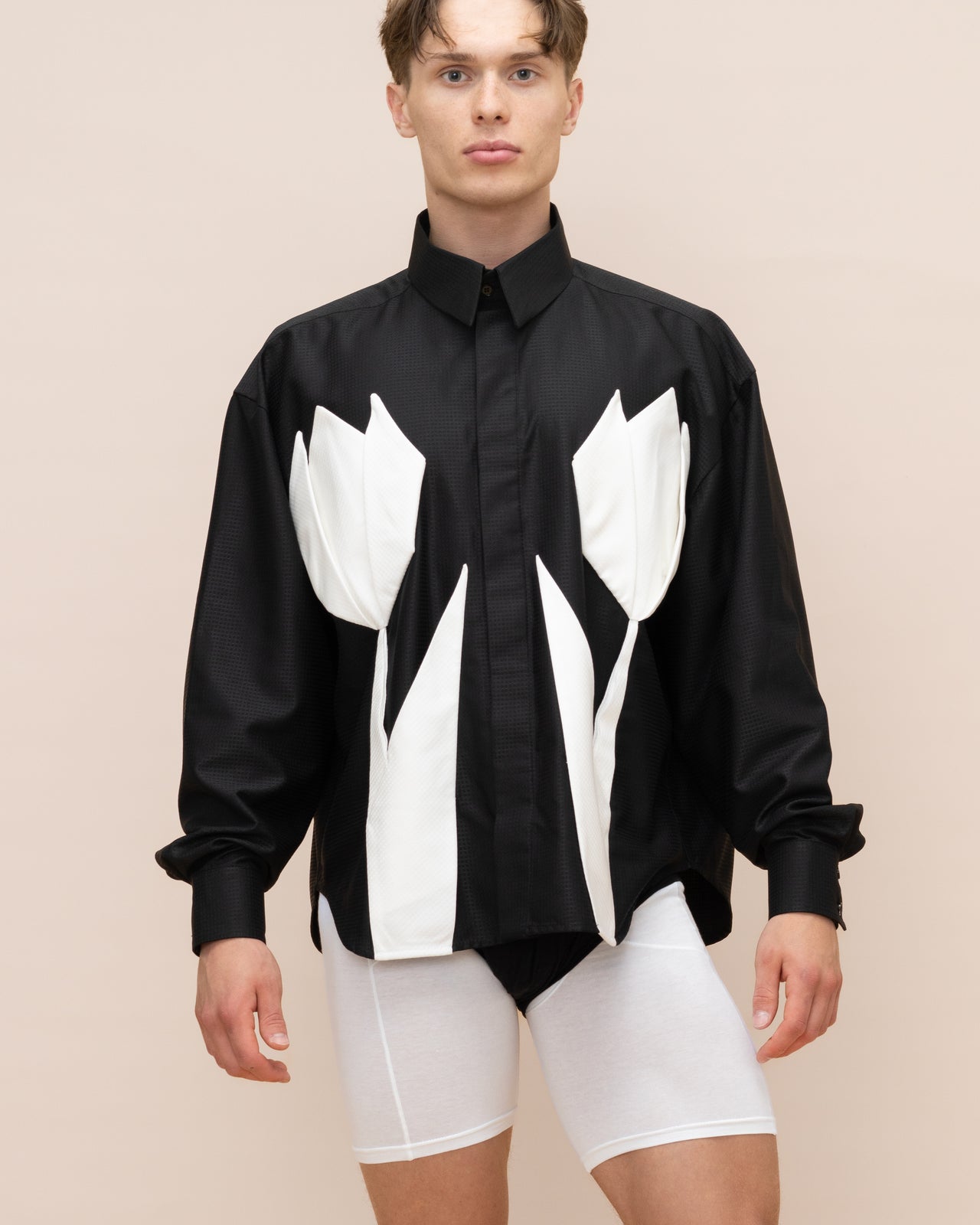 "Tulip" Black and White Shirt