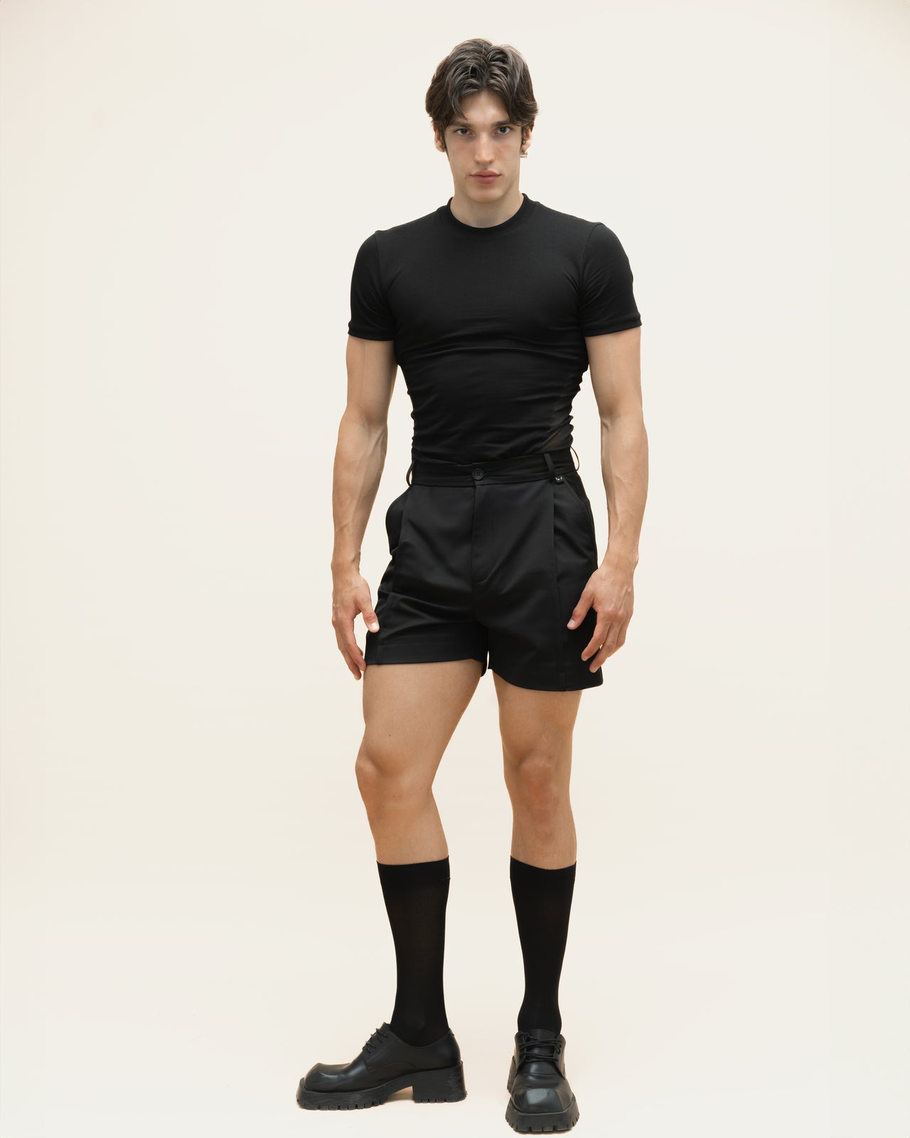 "Evening" Black Shorts