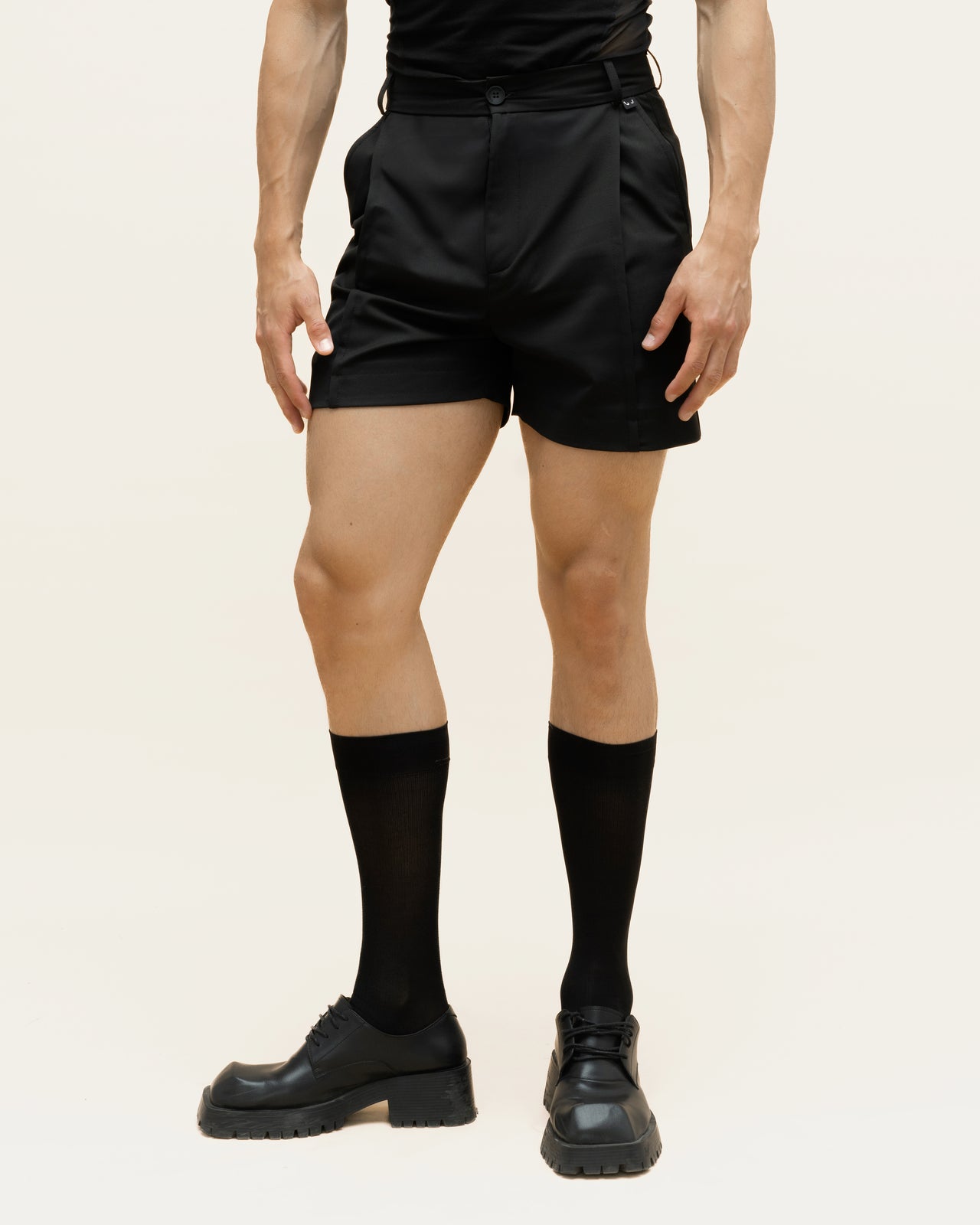 "Evening" Black Shorts