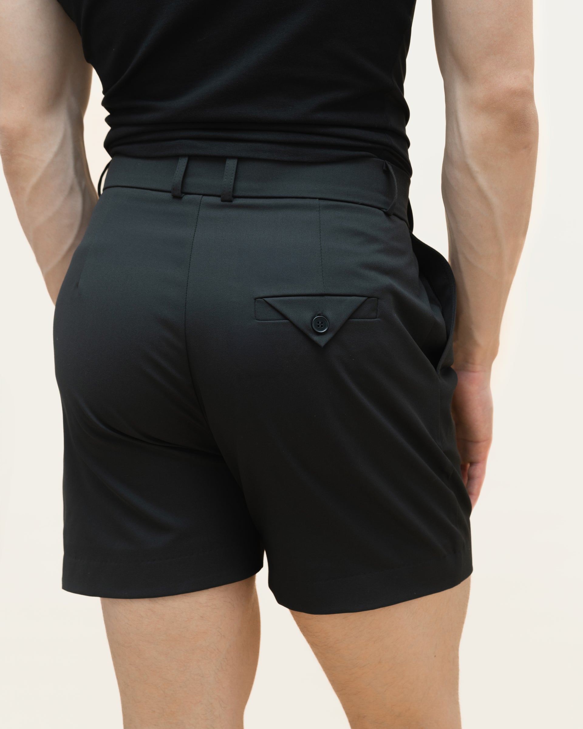 "Evening" Black Shorts