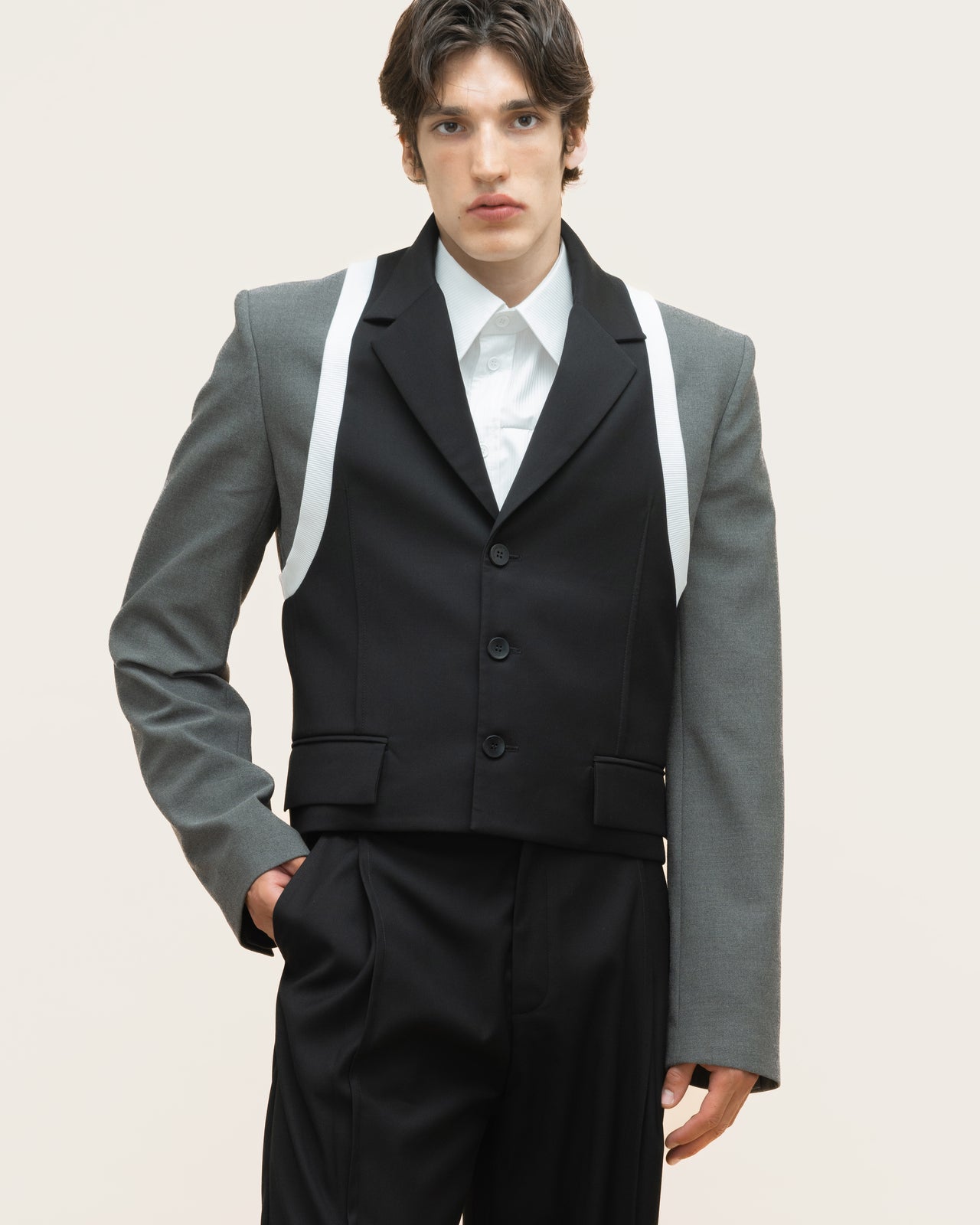 Grey-Black Tank Jacket