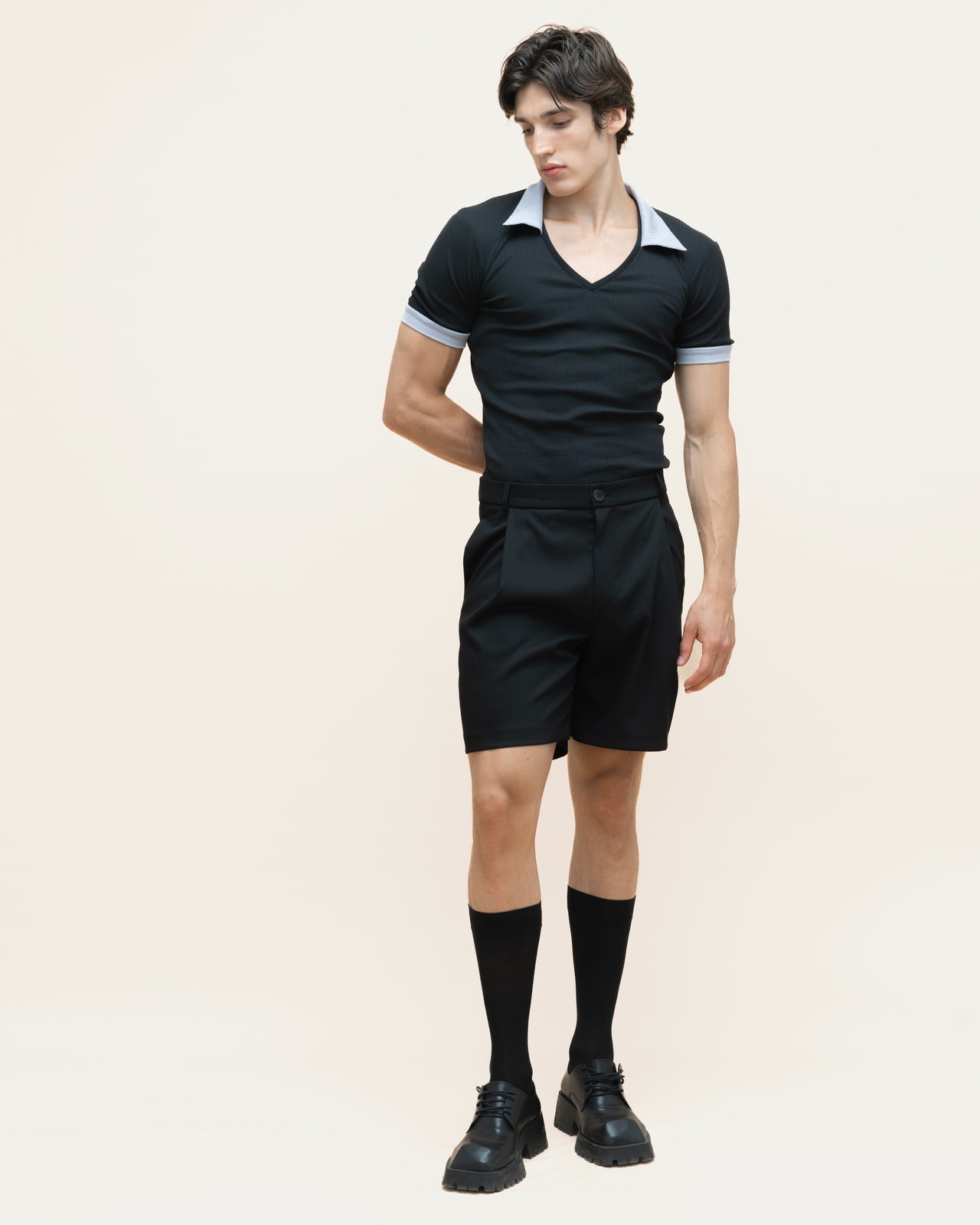 "Decent" Black Tailore Shorts