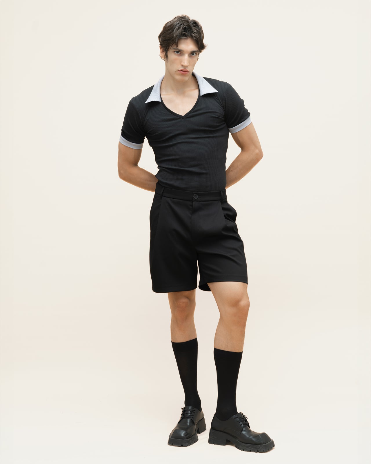 "Decent" Black Tailore Shorts