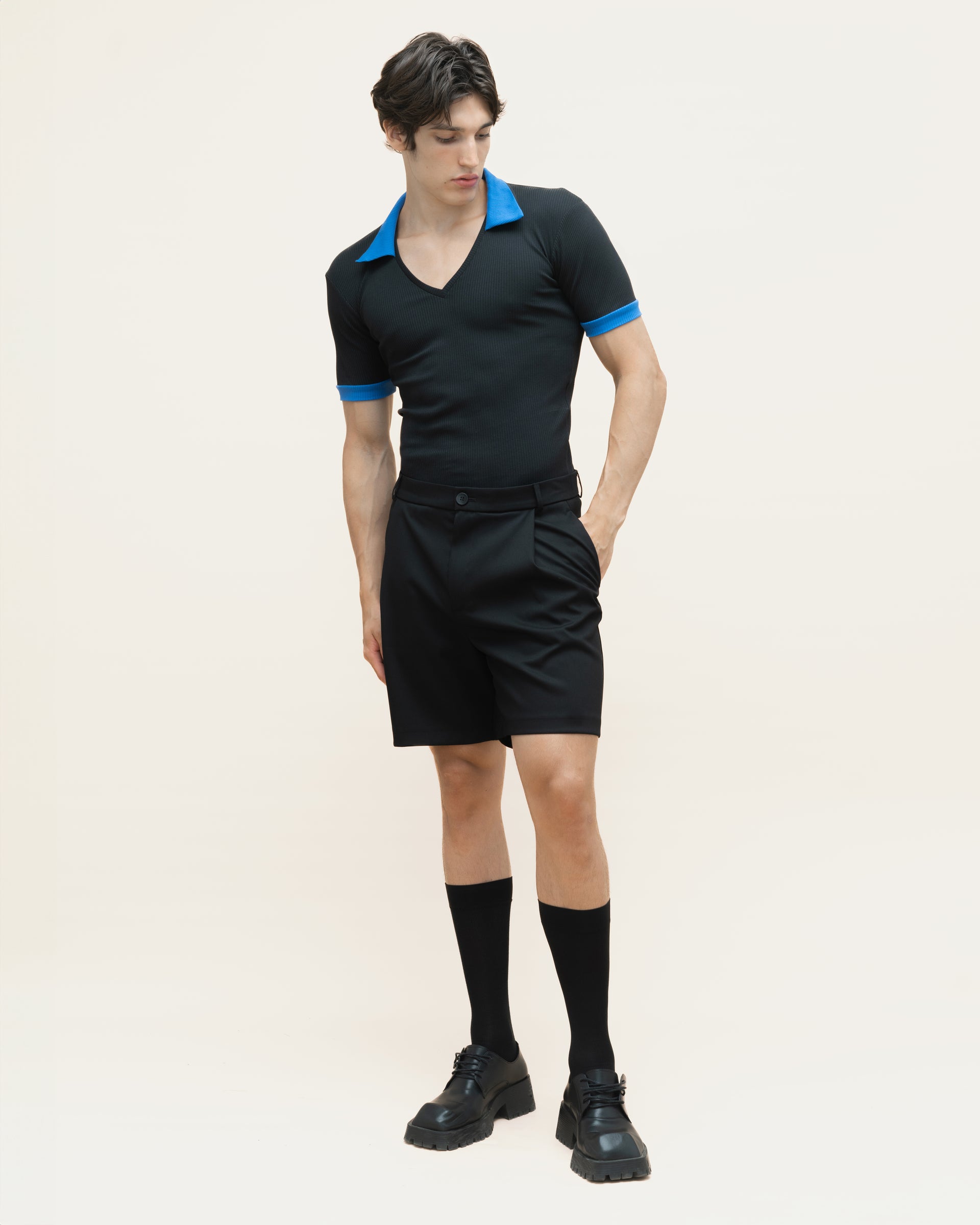 "Decent" Black Tailore Shorts