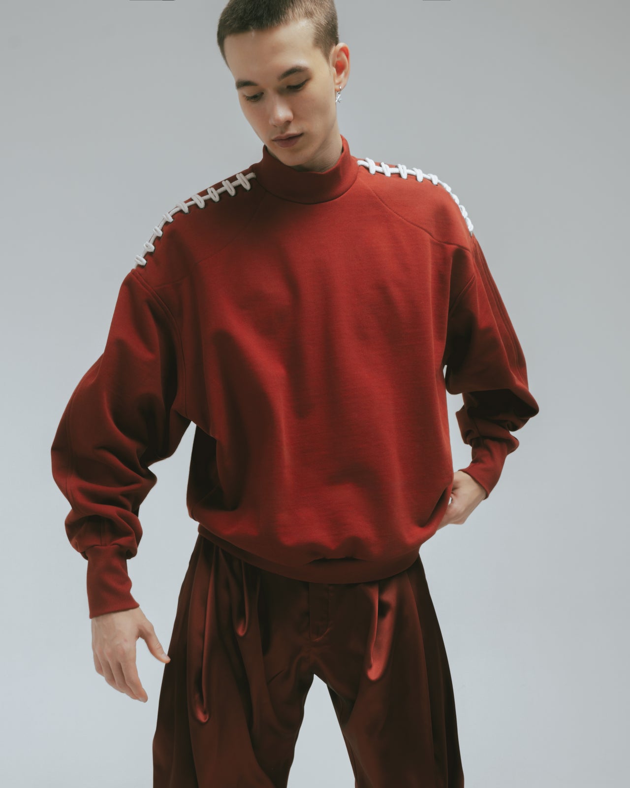 "Rugby" Brown Sweatshirt