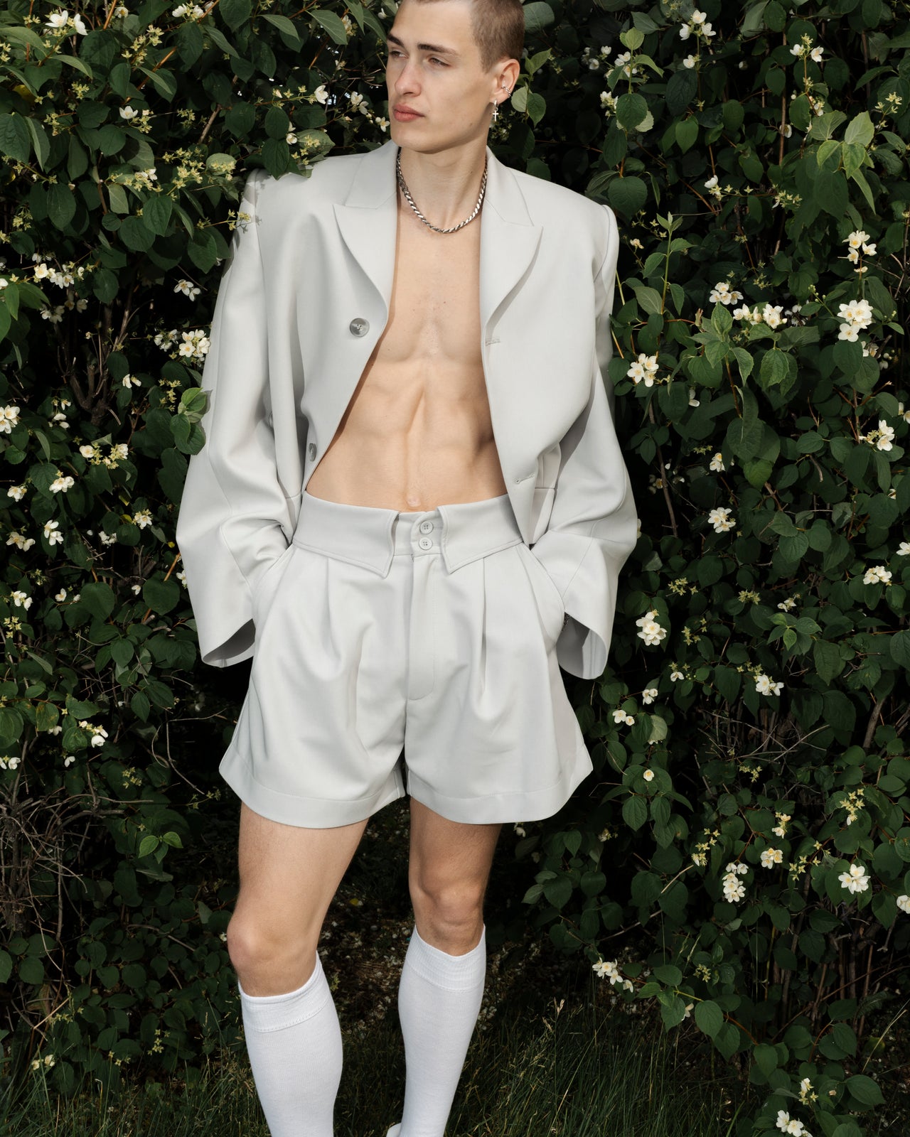 "Origami" Grey Shorts