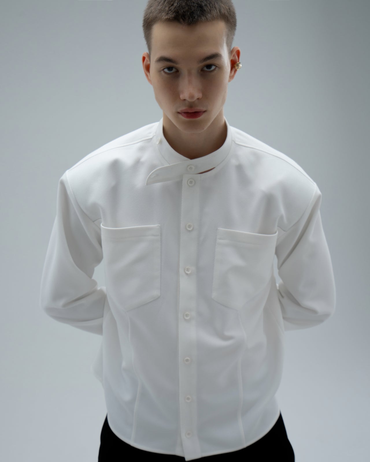 "Mandarin" White Shirt
