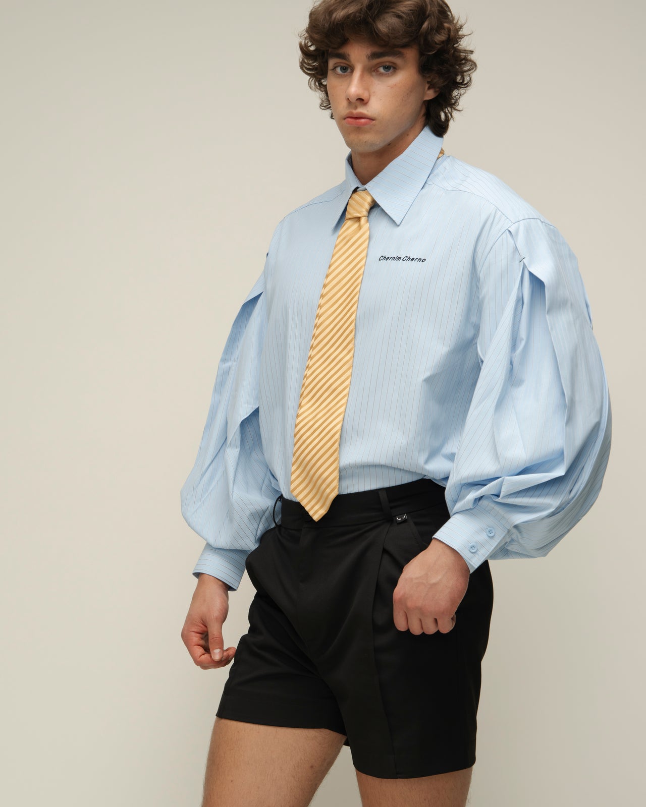 "Swan" Light Blue Shirt