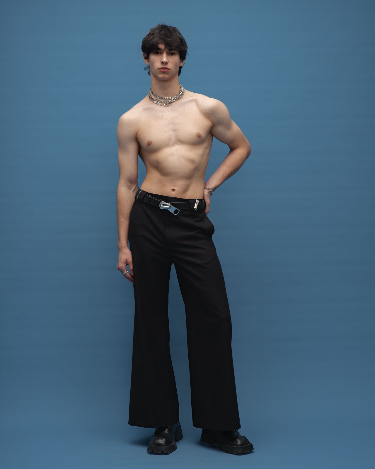 "Thunderbolt" Black Trousers