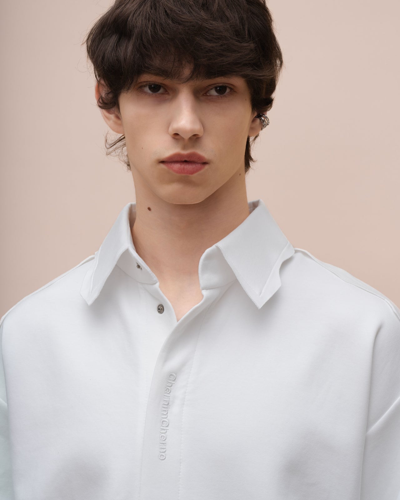 "Pattern" White Shirt
