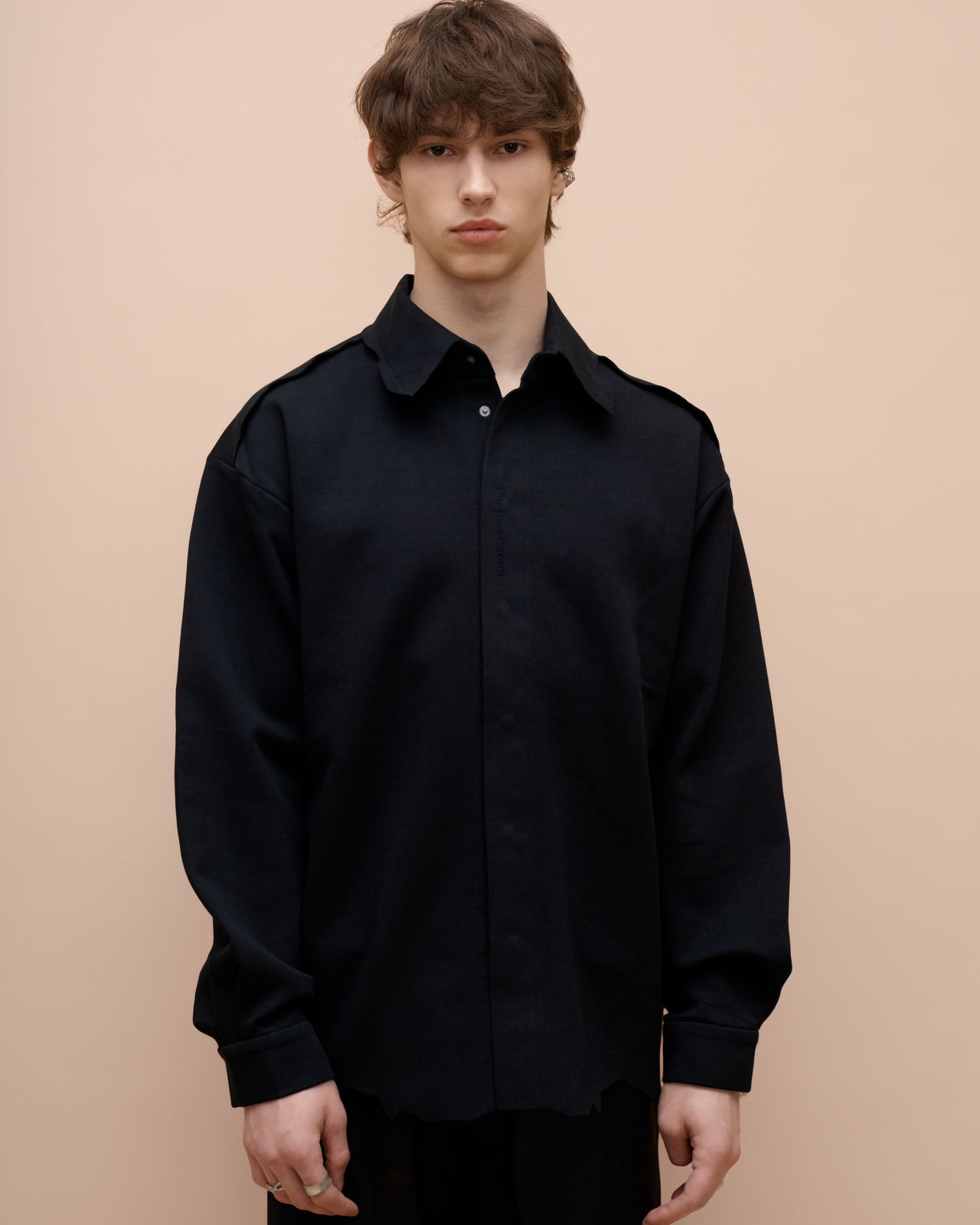"Pattern" Black Shirt