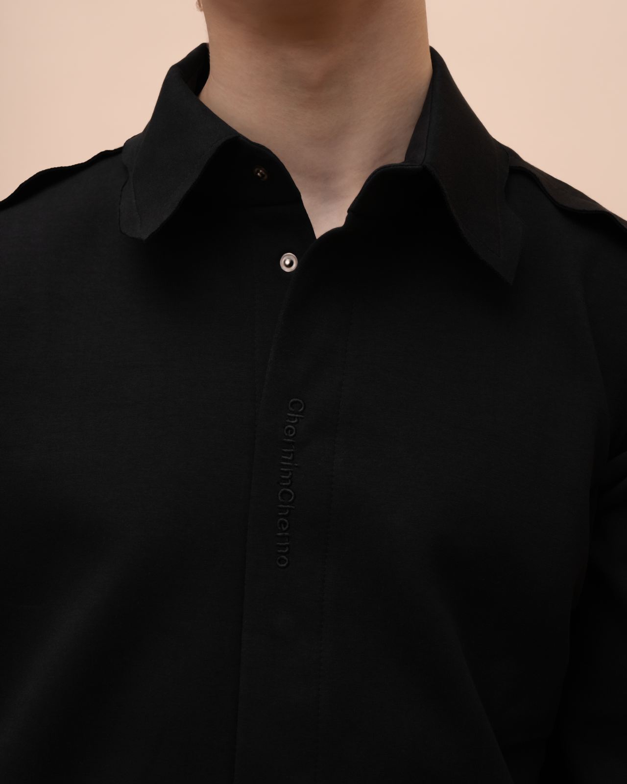"Pattern" Black Shirt