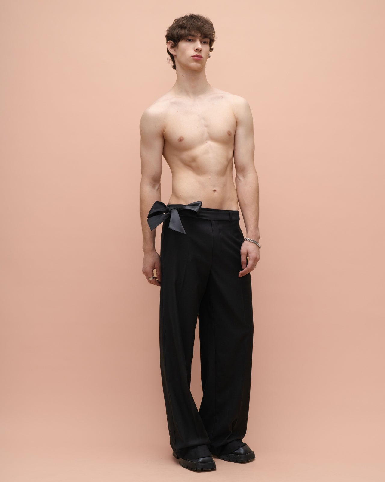 "Bow Tie" Black Trousers