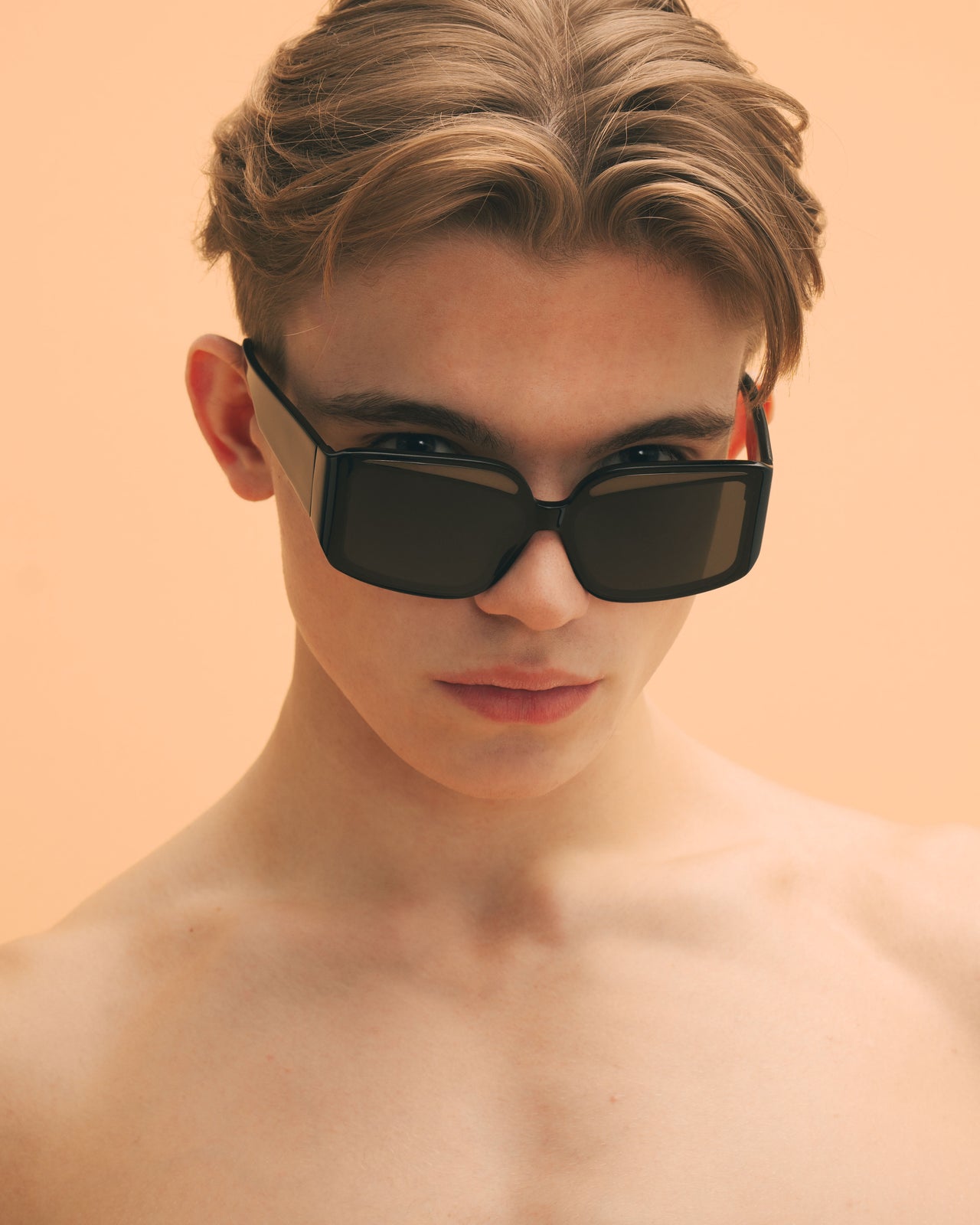 Fakoshima x ChernimCherno "Eyebrow" Sunglasses (Black–Gun Metal)