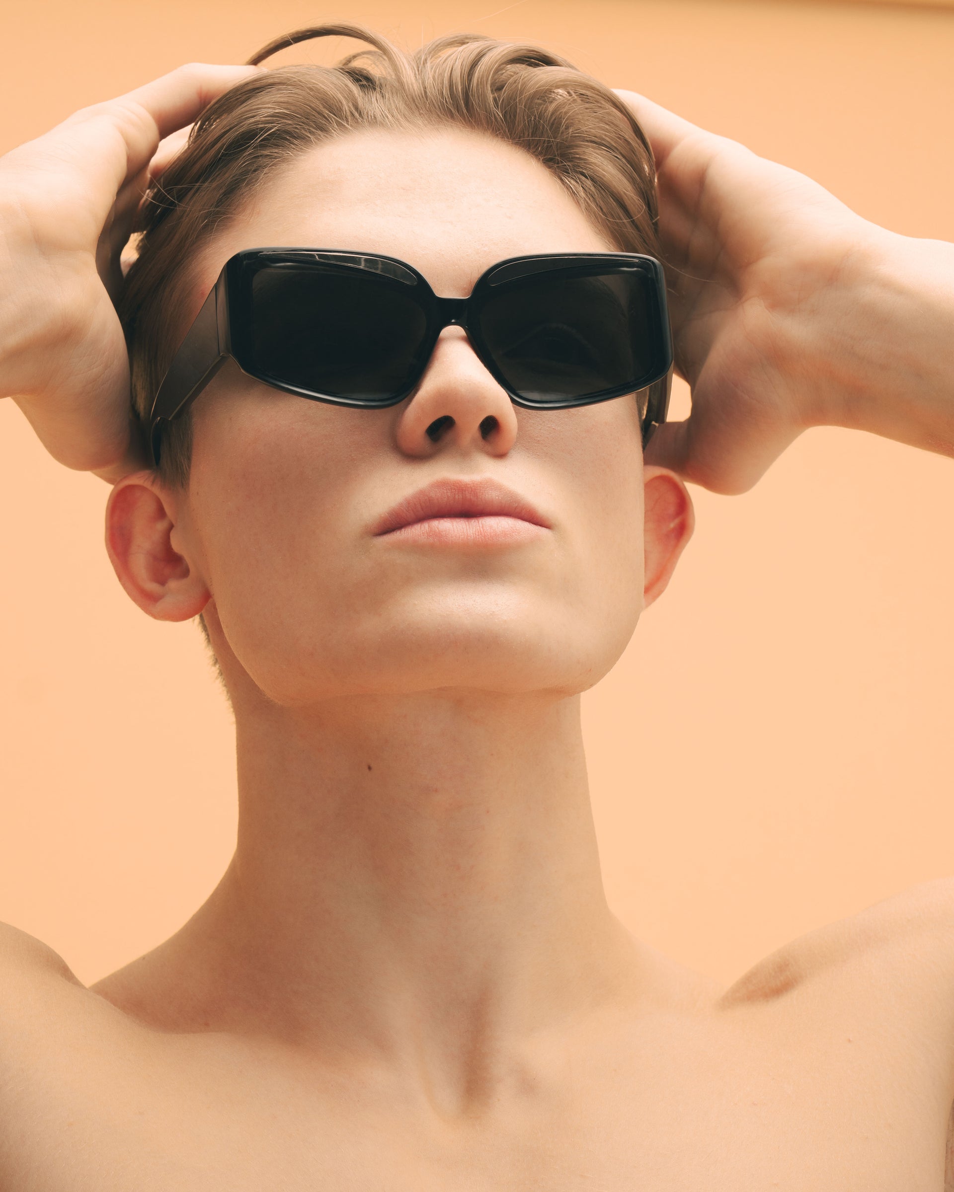 Fakoshima x ChernimCherno "Eyebrow" Sunglasses (Black–Gun Metal)