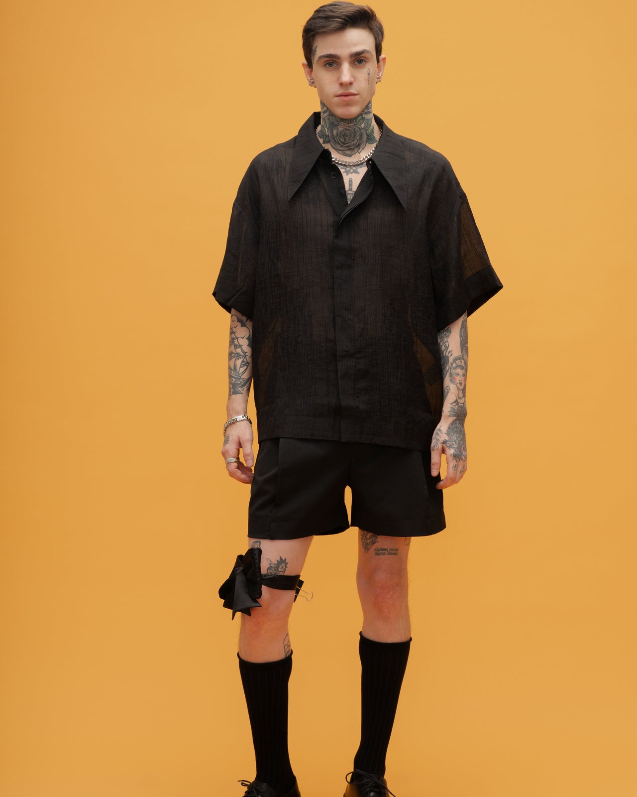 "Swallowtail" Black Shirt