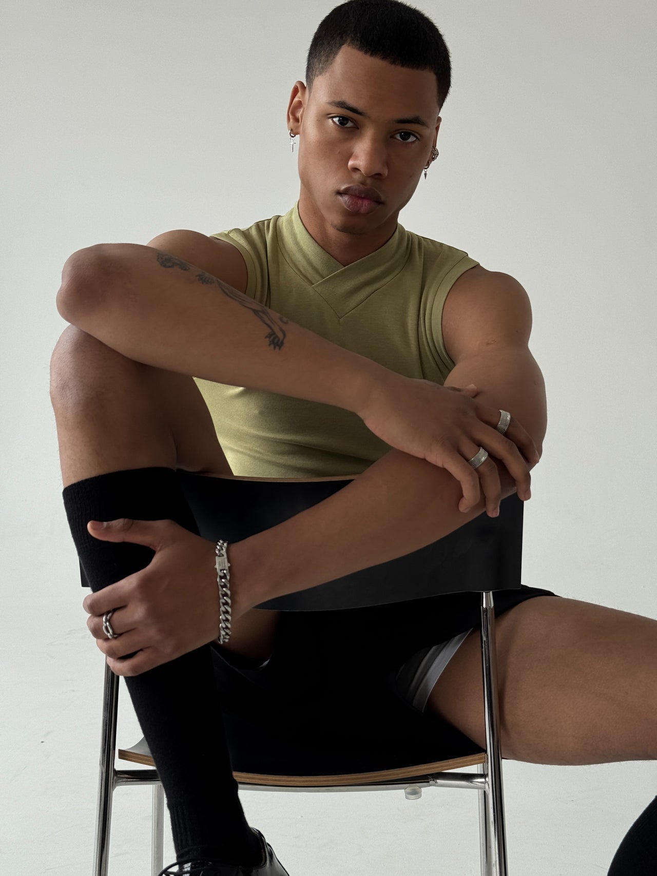 "Crossroad" Green Tank Top