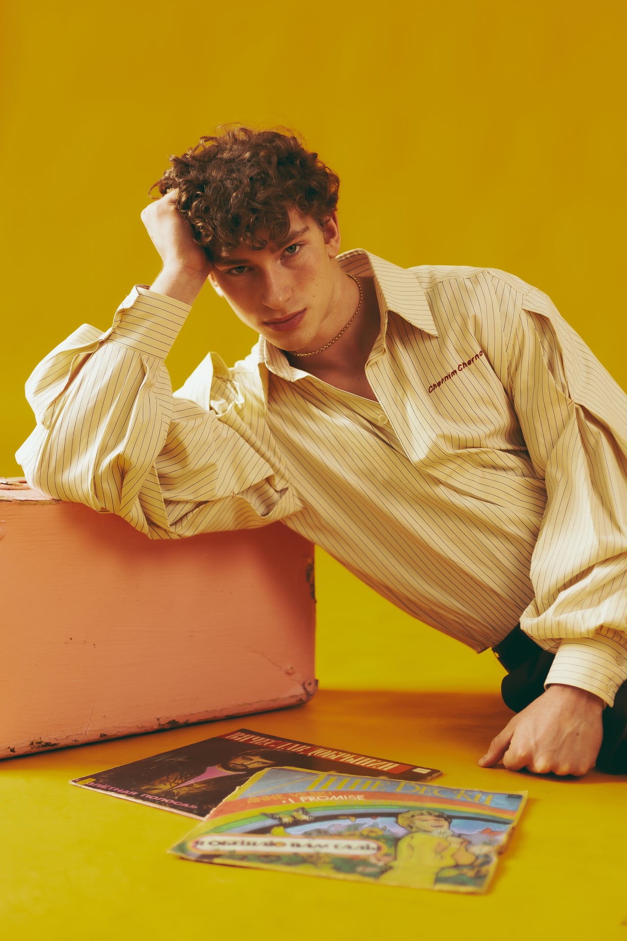 "Swan" Beige Shirt