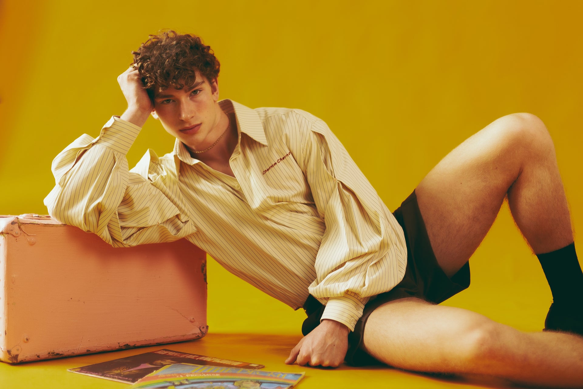 "Swan" Beige Shirt