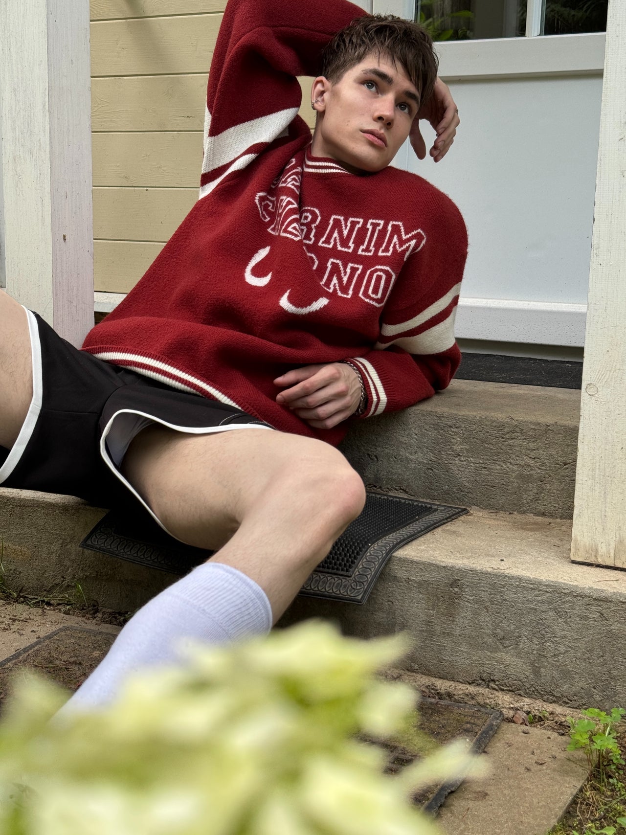 "Forward" Red Sweater