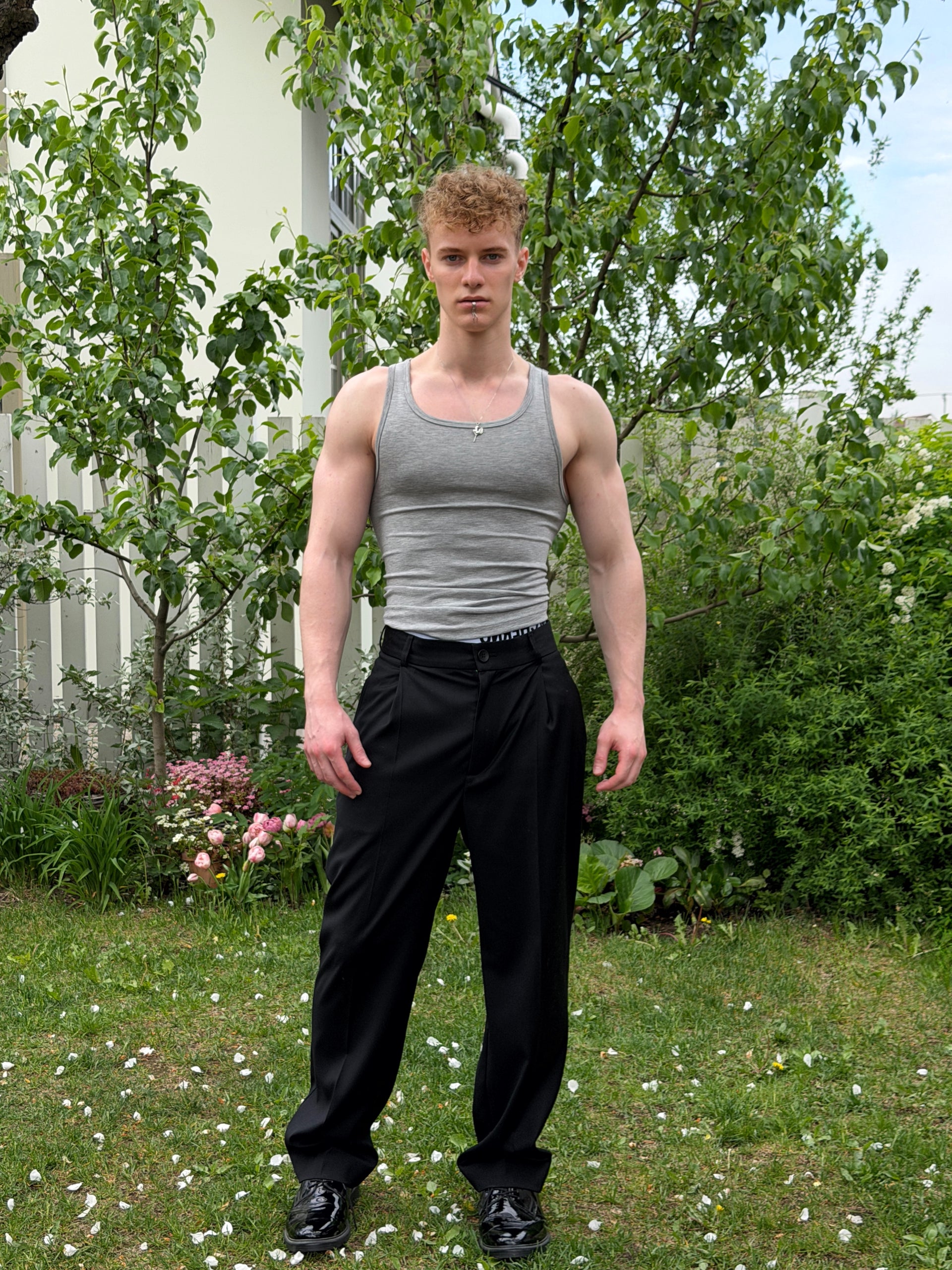 "Summer" Grey Tank Top