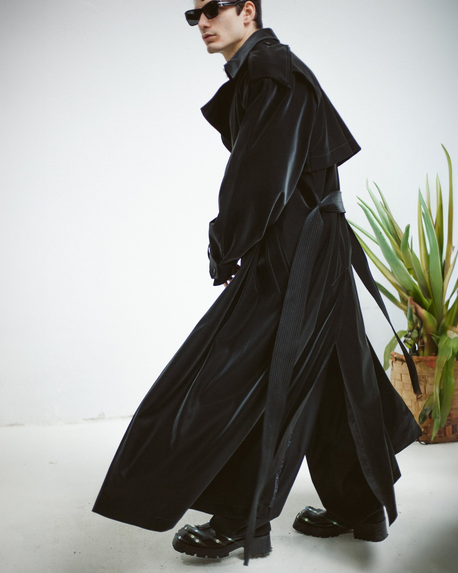 "Trinity" Black Trench Coat