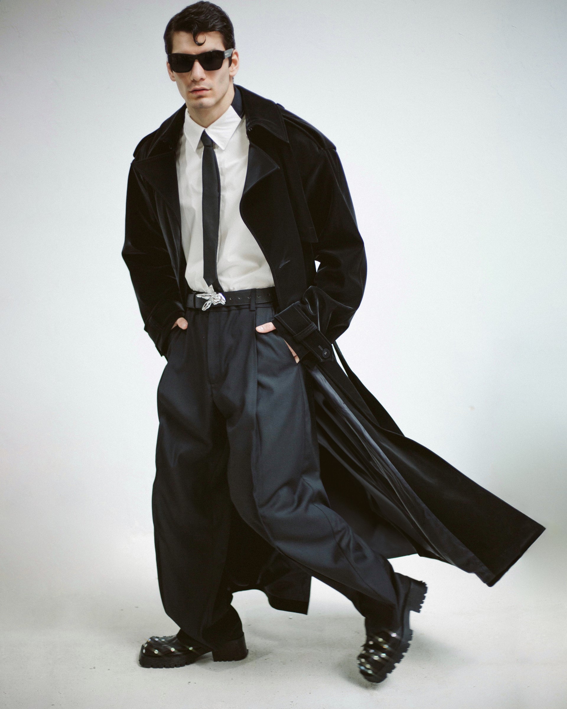 "Trinity" Black Trench Coat