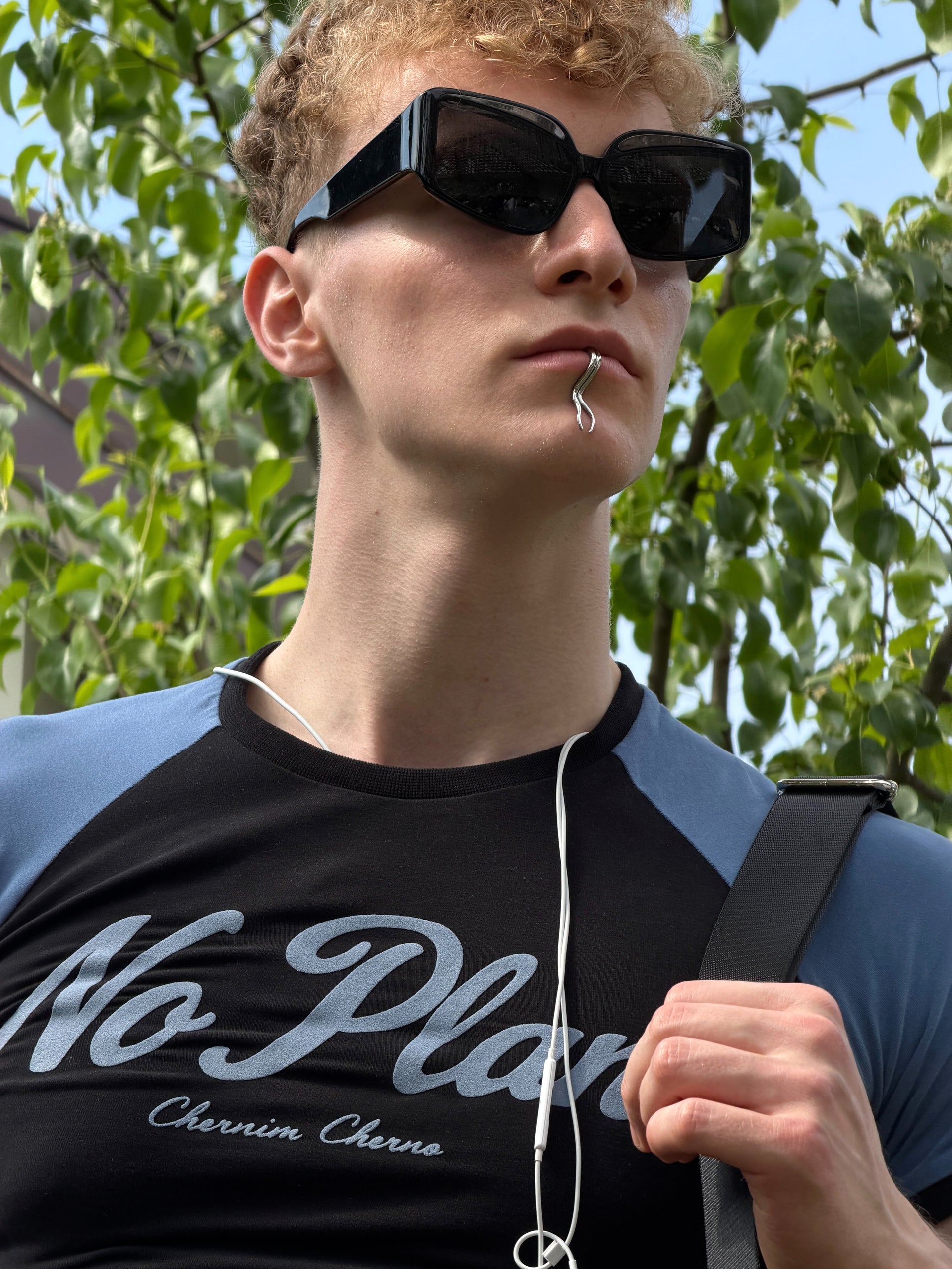 "No plans" Black T-Shirt