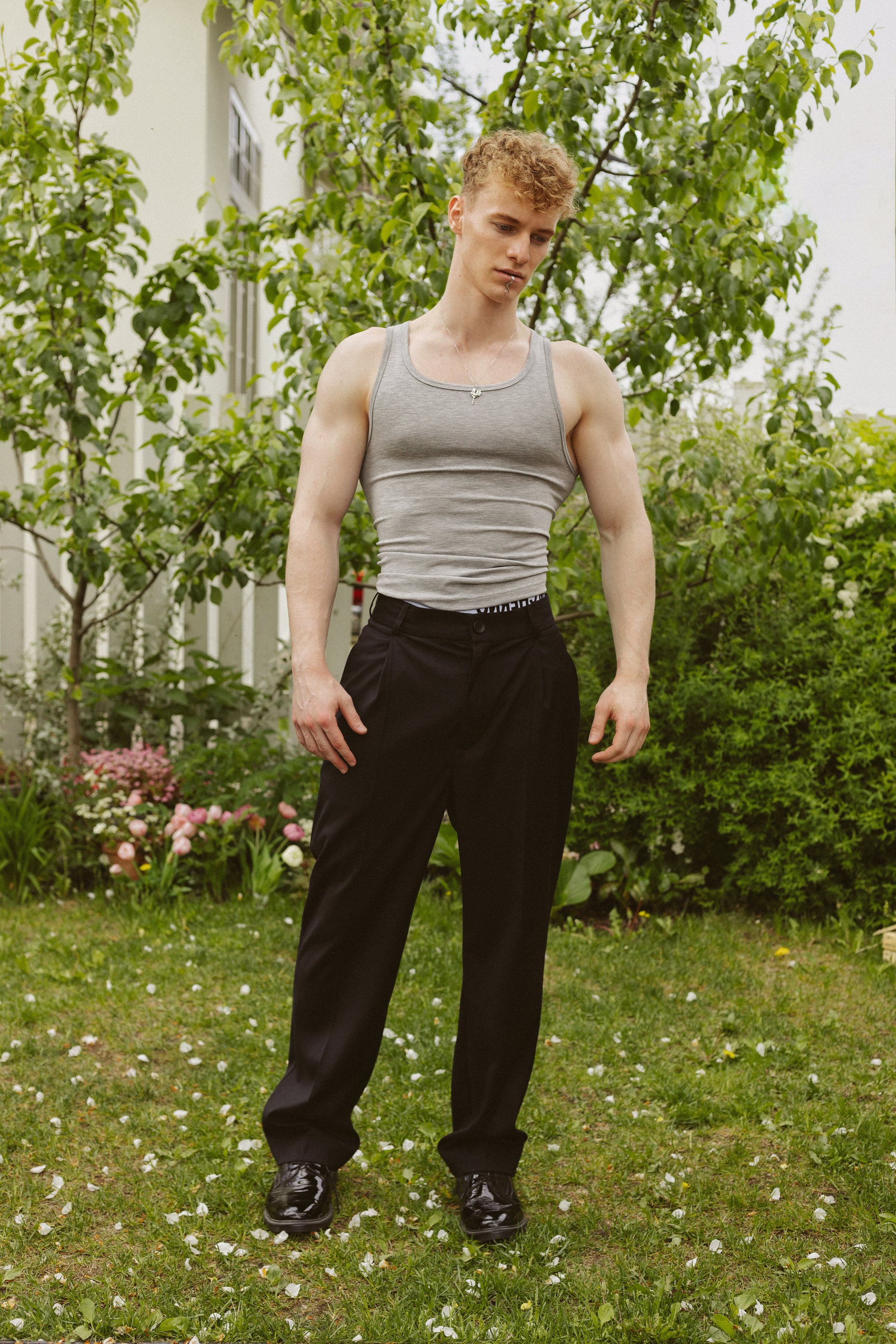 "Summer" Grey Tank Top