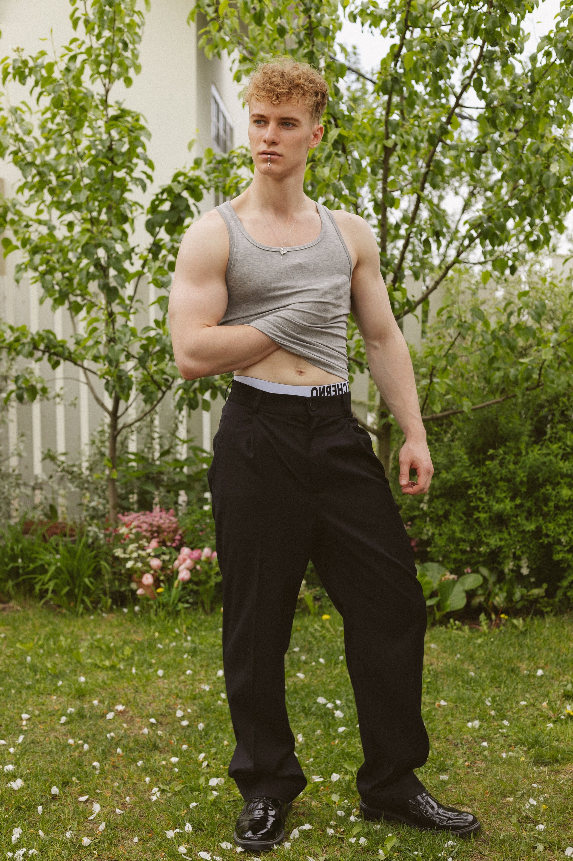 "Summer" Grey Tank Top
