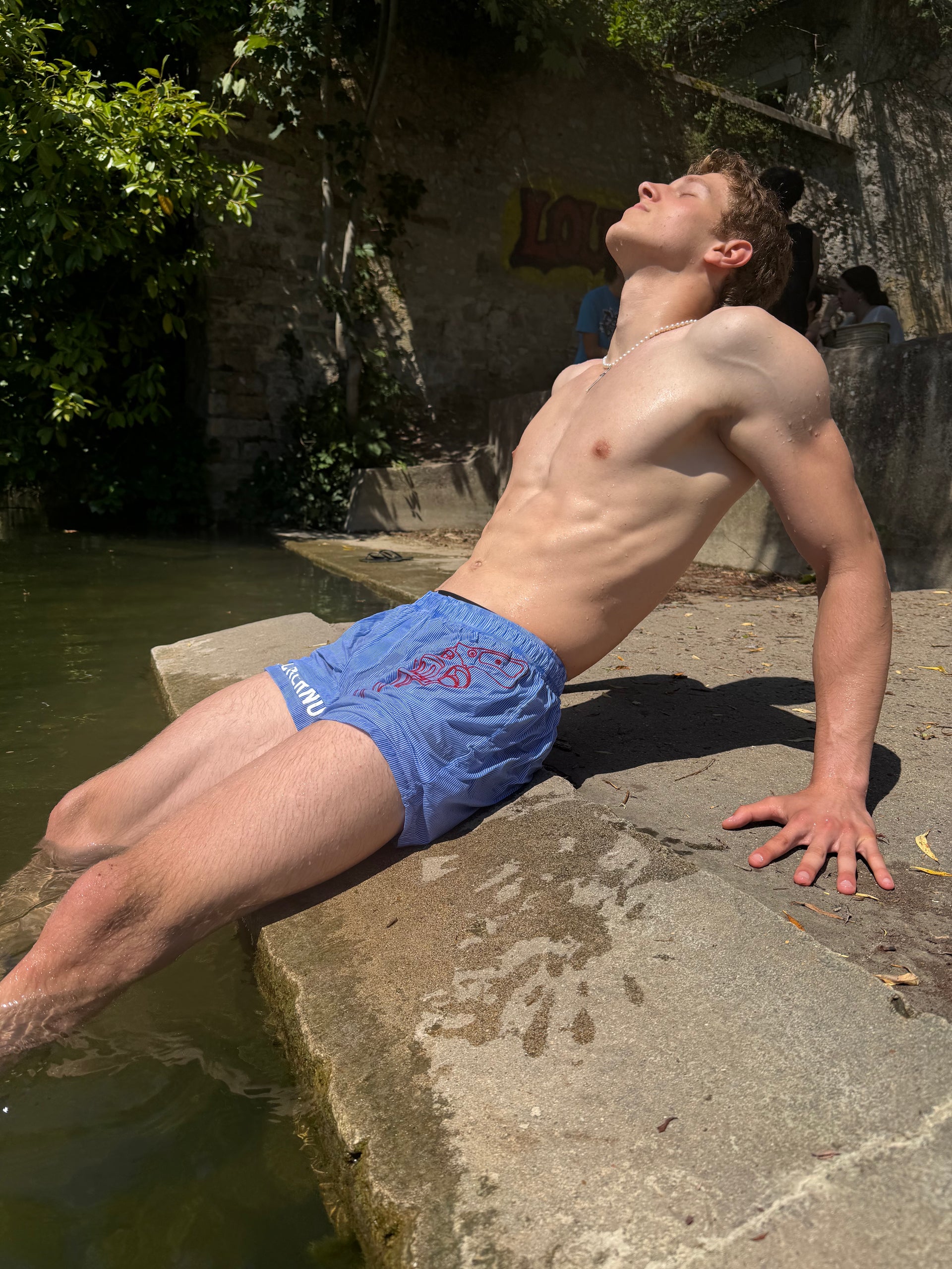"Cowboy" Blue Denim Shorts
