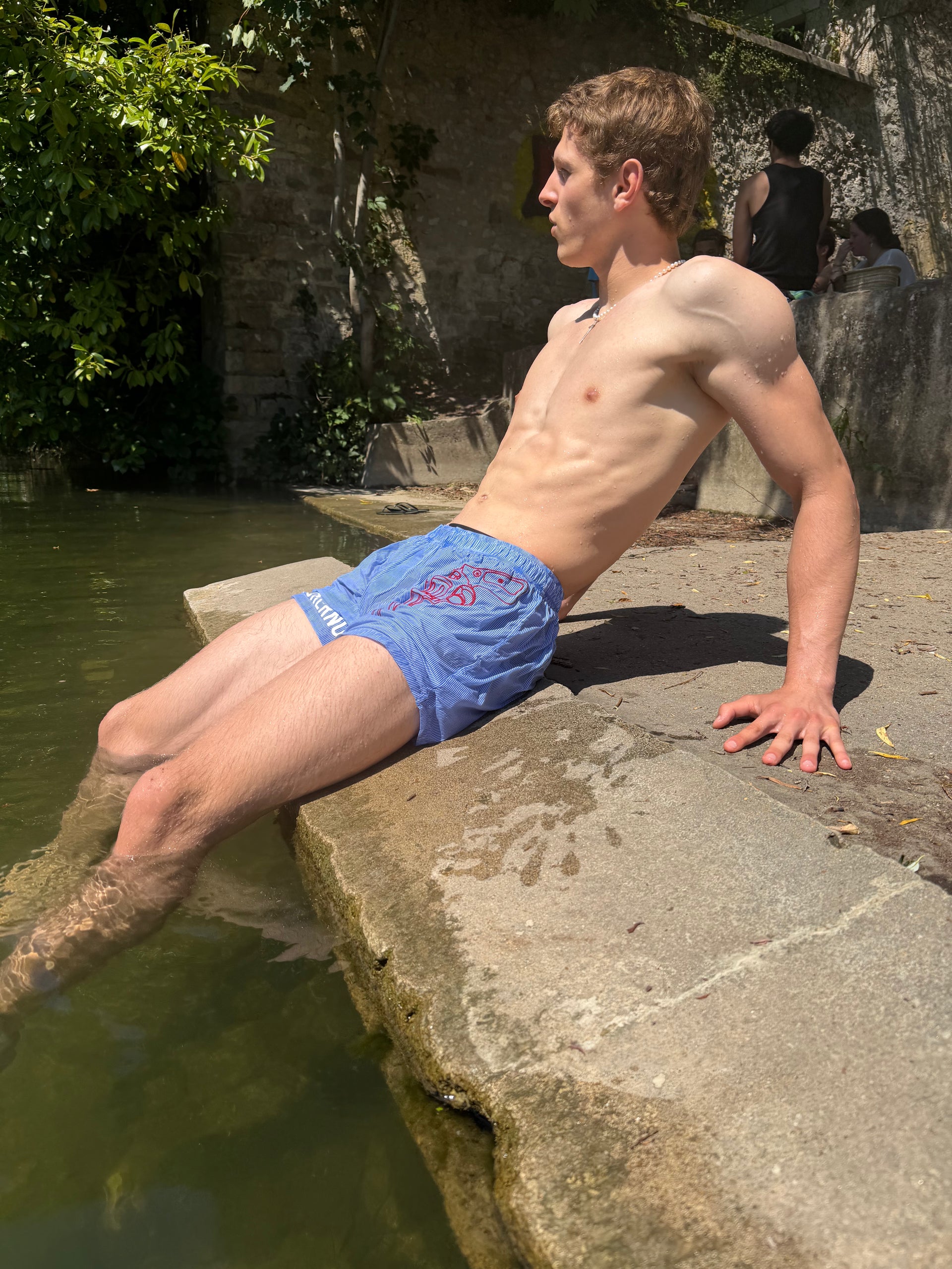 "Cowboy" Blue Denim Shorts