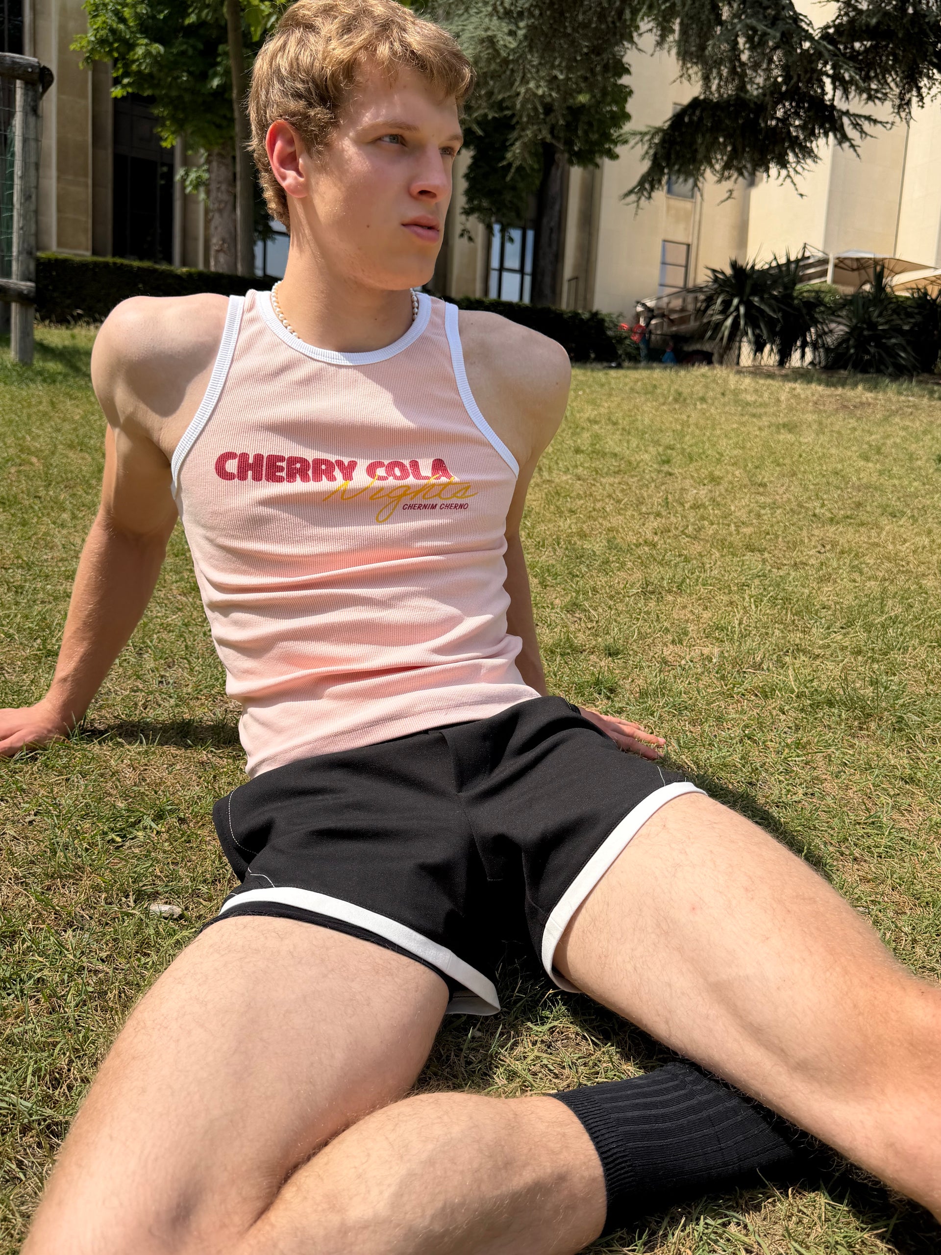 "Cherry Cola Nights" Pink Tank Top