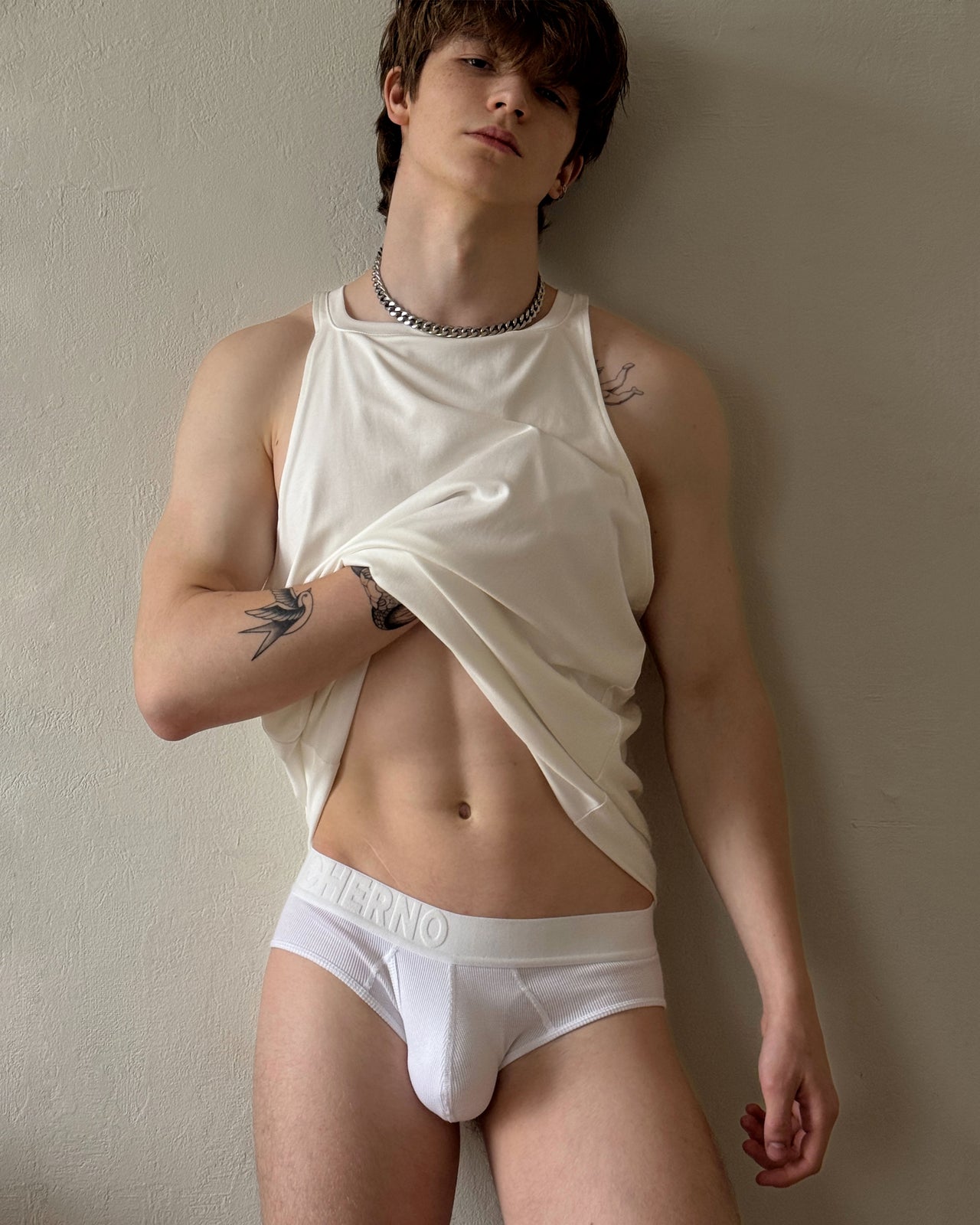 "Antique" White Tank Top