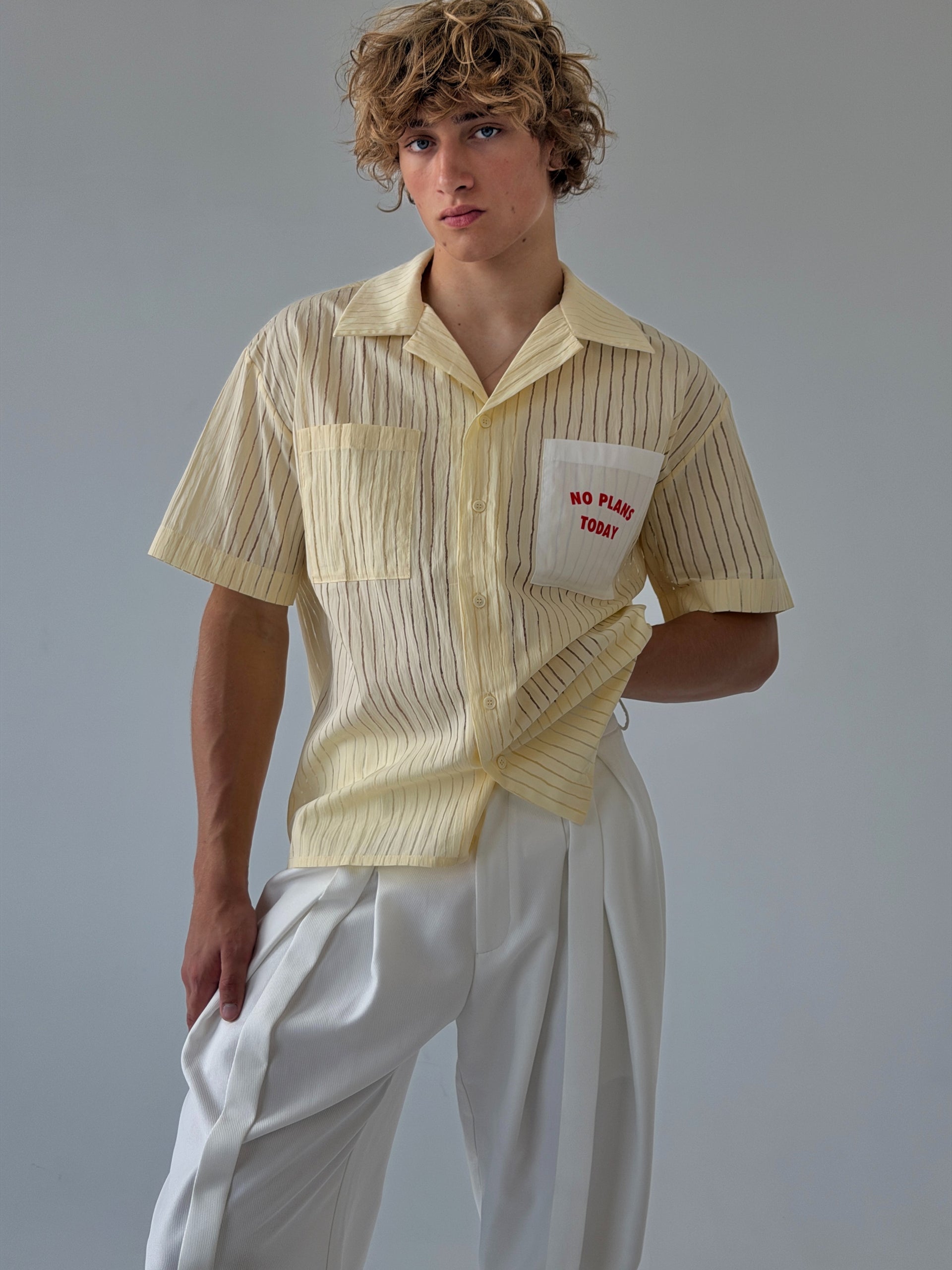 "No plans" Cream Shirt